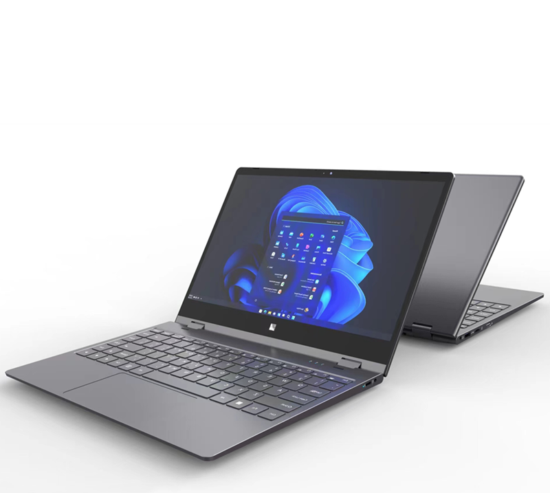 AIOPC New 14 Inch YOGA Mini PC N100 Laptop Intel Celeron CPU 8GB RAM+1TB SSD Touchscreen Notebook IPS Panel Metal Body English