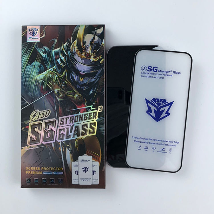 Anti Static Mobile Phone 9h Screen Protector For Iphone 15 14 13 12 11 Pro Max Shockproof Scratch Resistant Tempered Glass - Buy