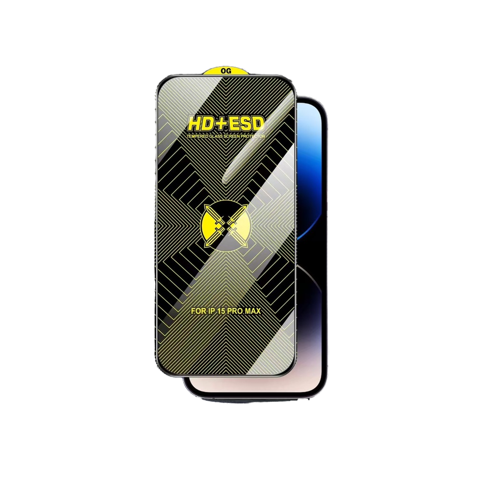 Hot Selling 9h Esd+hd Full Cover Protection Anti-scratch Hd Clear 2.5d Tempered Glass Film Mobile Phone Screen Protector For - B