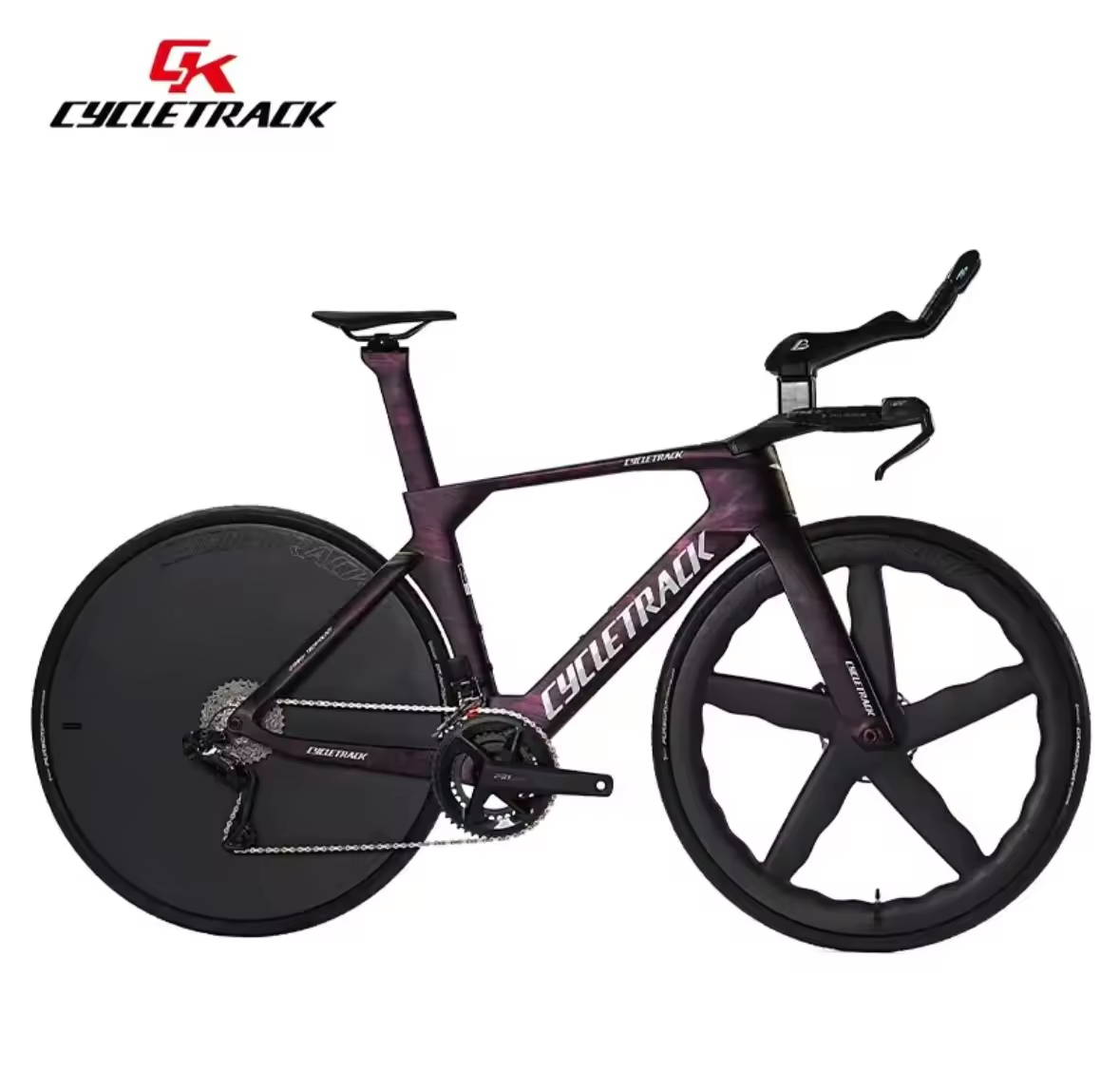 Cycletrack Time Carbon Fiber TT Bicycle Racing Triathlon Road Bike Time Trial Bike