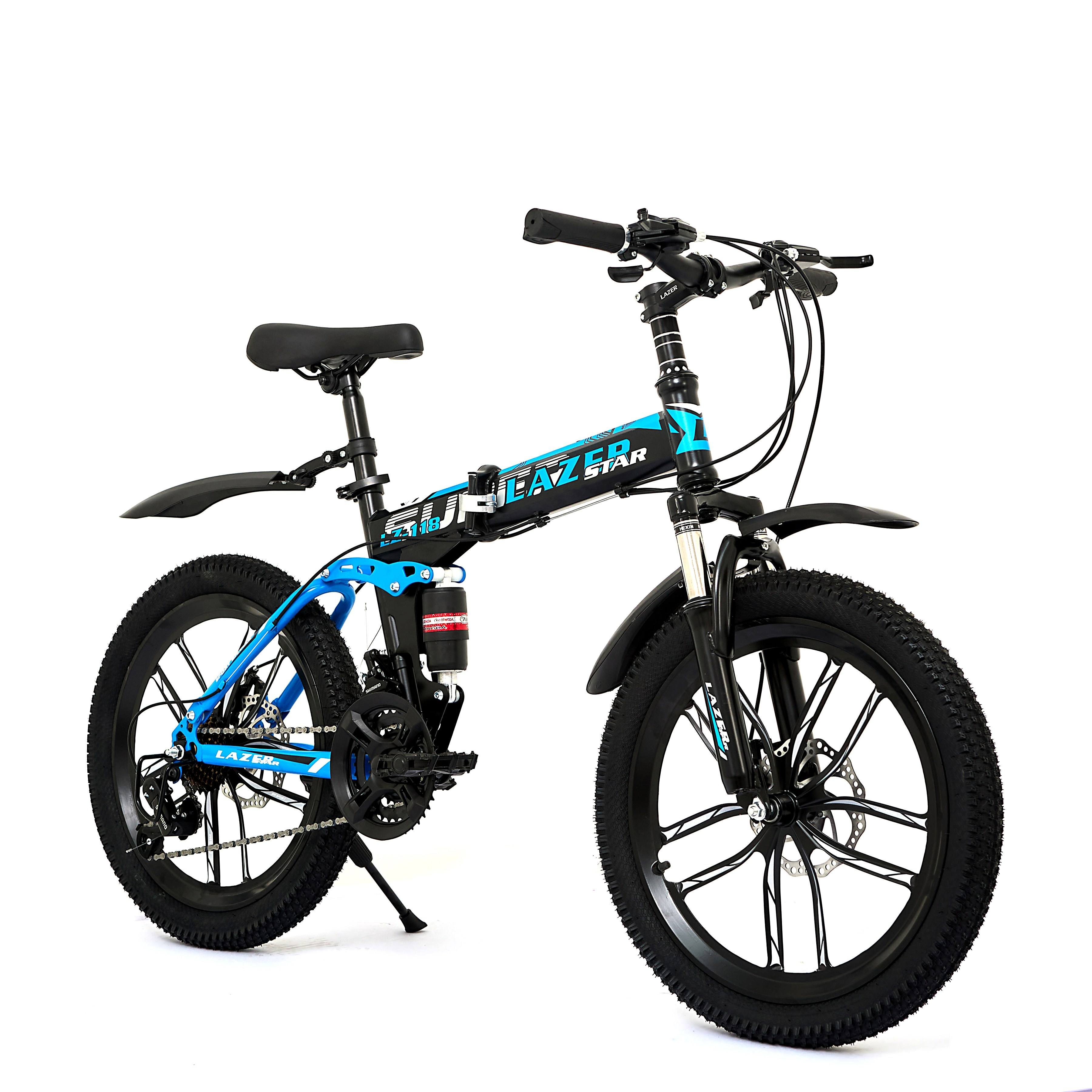 High Speed 21 Speed Folding Mountain Bike Bicycle China Manufacturer Disc Brake Ordinary Pedal Good Quality Mountain Bicycle