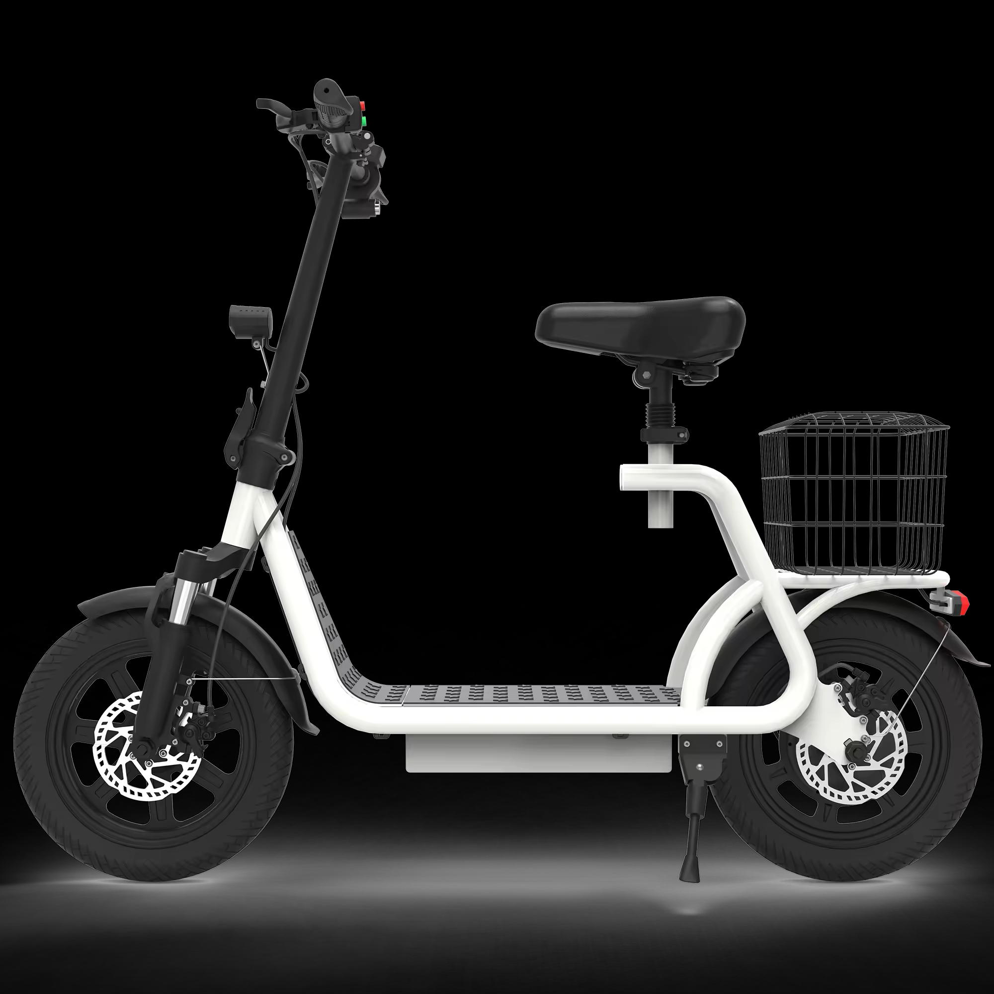 X12 White 12 Inch Electric Scooter EBike Long Range Food Delivery Electric Bike Foldable Best High Speed Scooter