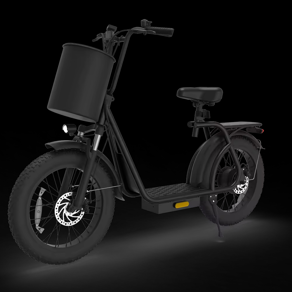 X20 Black 20 Inch Electric Scooter EBike Long Range Food Delivery Electric Bike Foldable Best High Speed Scooter