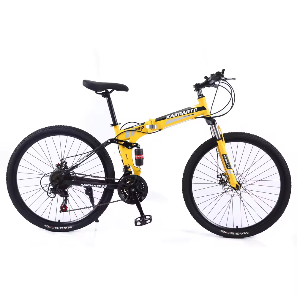 Wholesale 26_ Light Weight Folding Mountain Bike 21_24_27 Speed OEM Steel Frame Folding Mountain Cycle for Adult