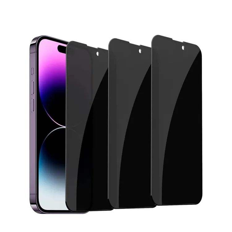Privacy Anti-spy Grade Aaa Tempered Glass Anti-glare 2.5d Full Cover For 17_16_15_14 Pro Max 9h Hardness Anti-scratch - Buy Full
