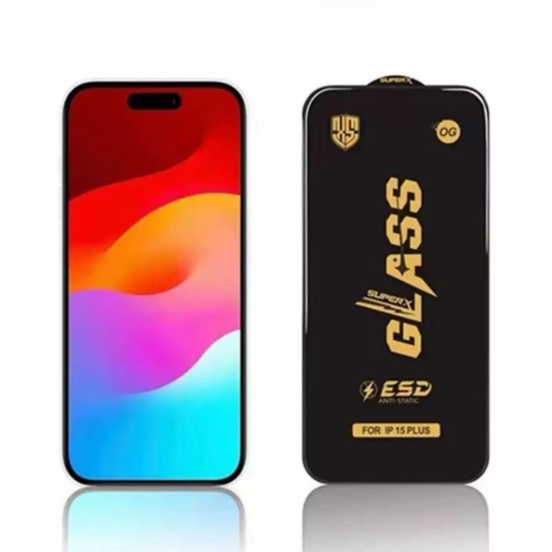 Anti-static Full Cover Tempered Glass Screen Protector For 11 Pro Max Og 9h 0.33mm For Glue 3d_2.5d Radian Grade Aaa Quality - B
