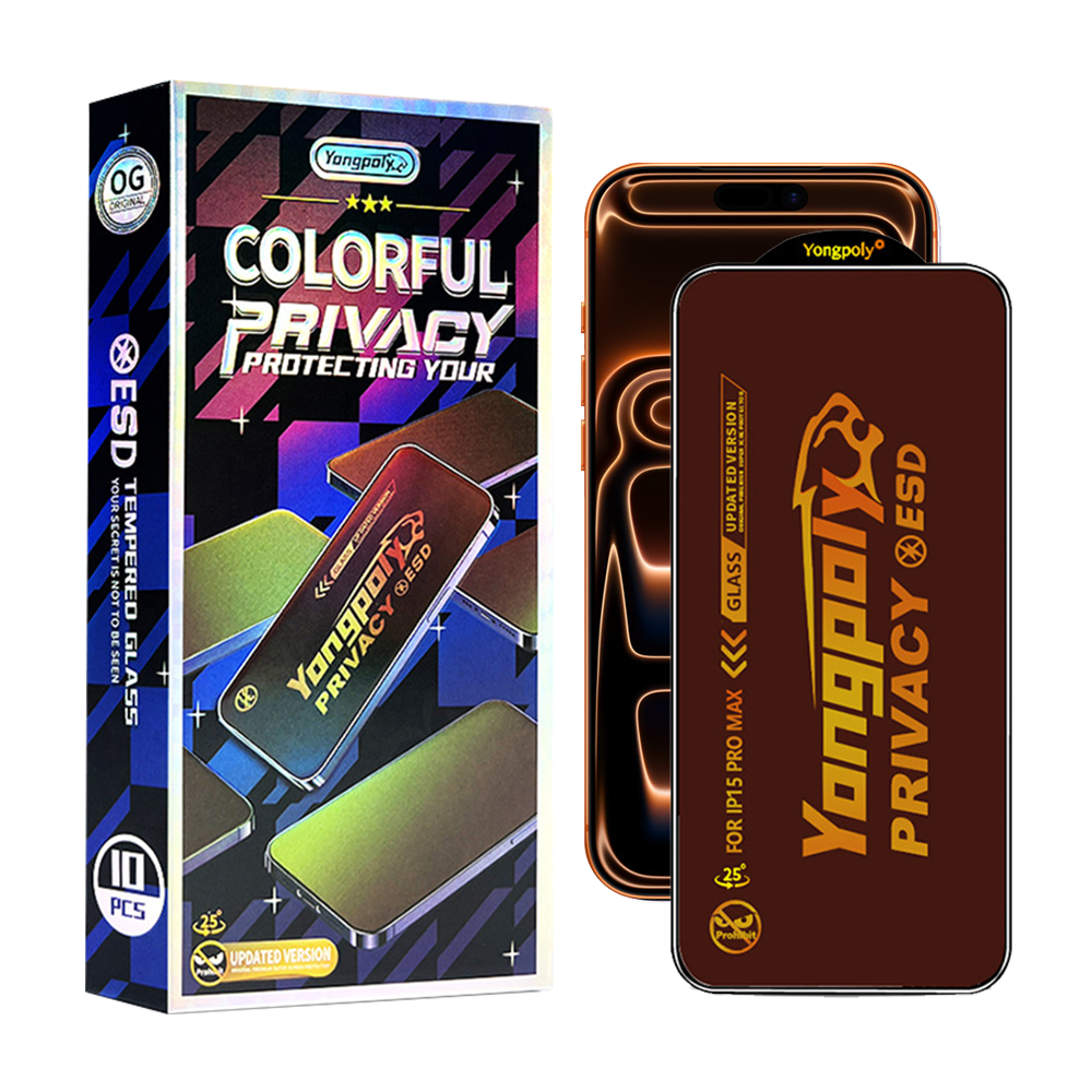 Hd Gradual Mirror Privacy Screen Protector For Iphone 15 16 Pro Max 9h Anti Spy Anti Static Tempered Glass Easy Install - Buy Sc