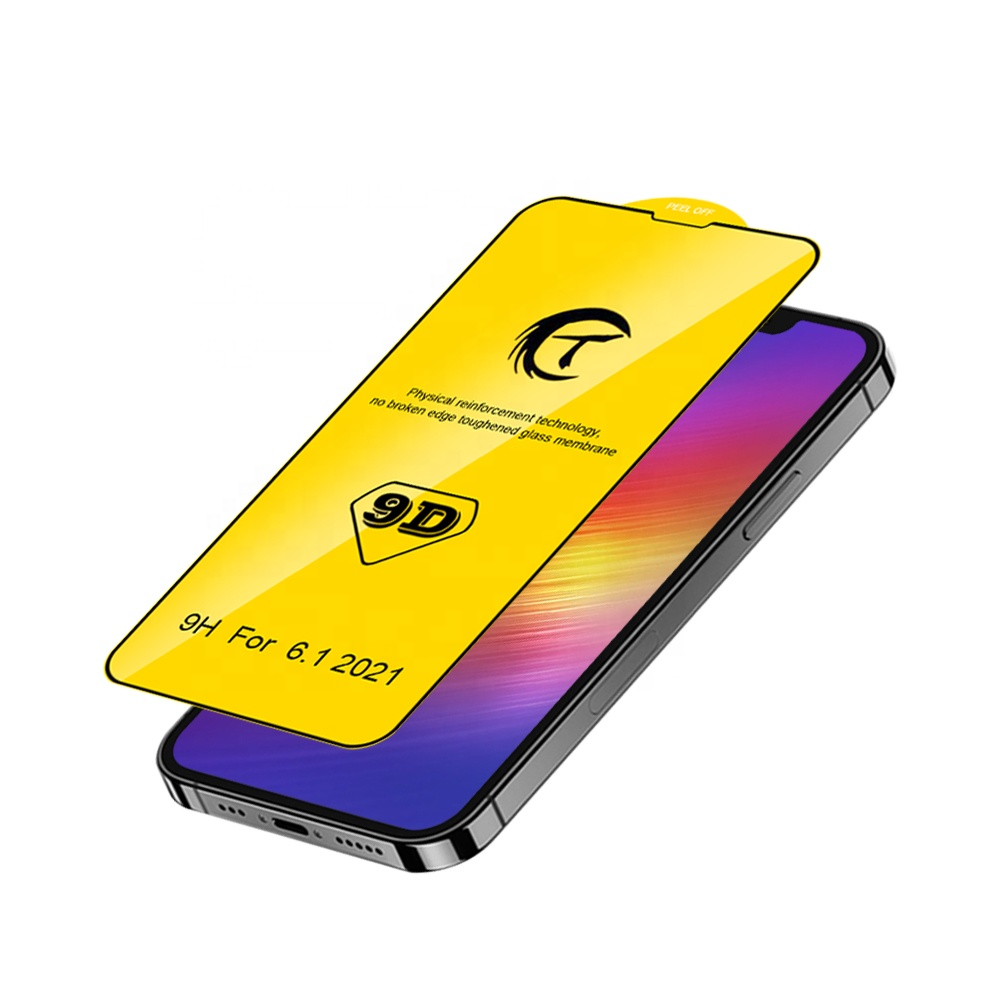 For Apple Iphone 14 9d Clear Mobile Phone Tempered Glass Screen Film