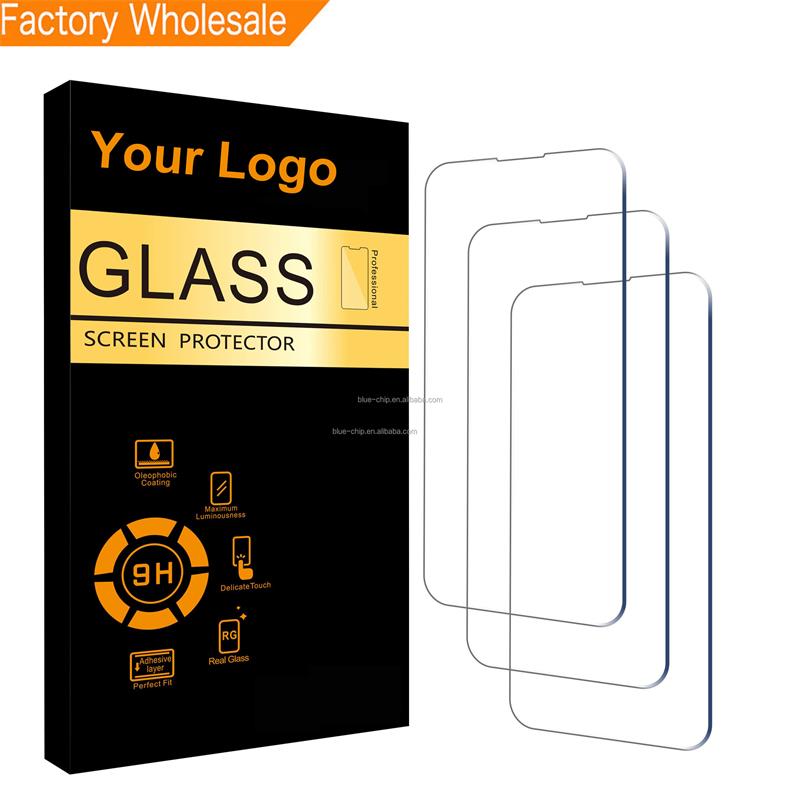 Tempered Glass 9 h 3Pack Camera Lens Super Shield Cell Phone Accessories Phone Screen Protectors for iPhone 15 Pro Max 14 Plus