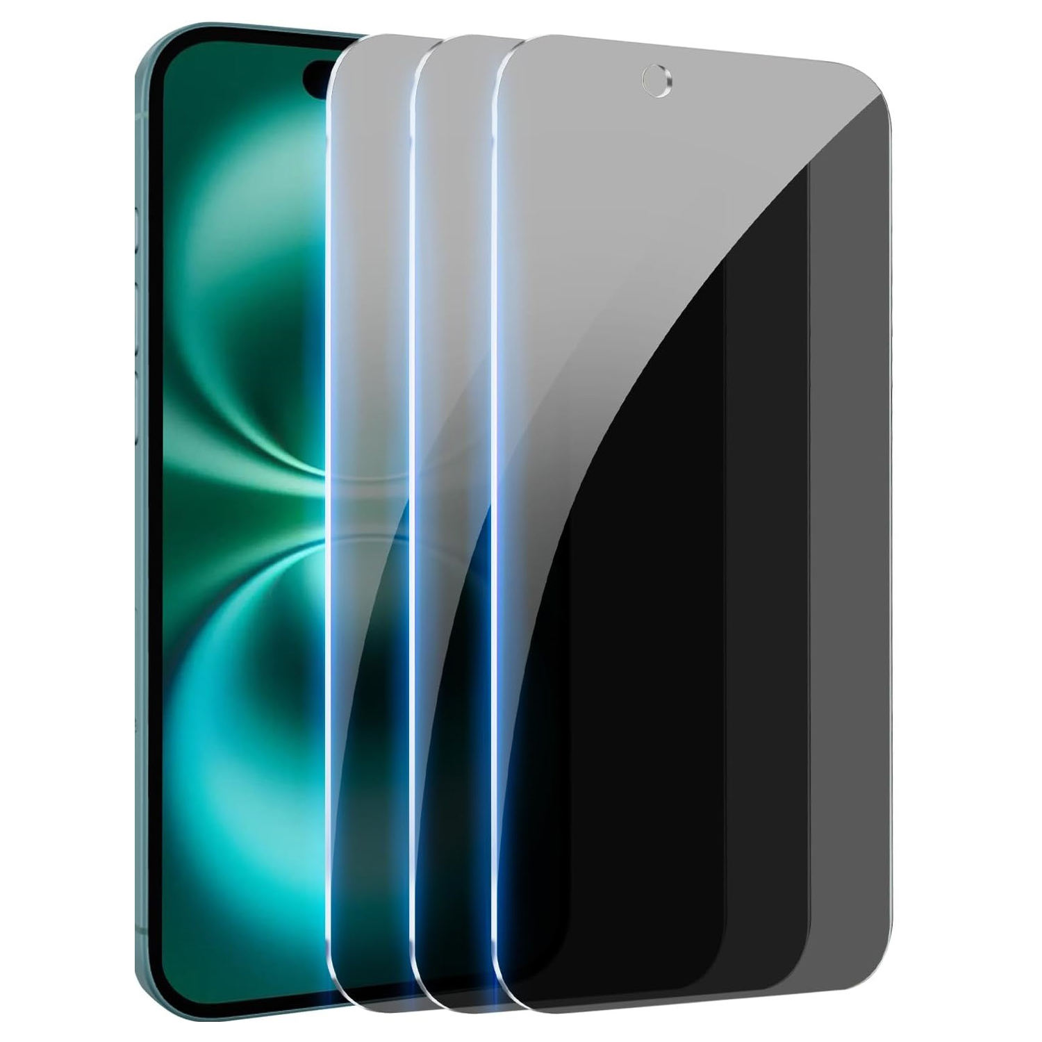 Privacy Screen Protector for iPhone 16 Pro Max [6.9 Inch] Sensor Protection 9H Tempered Glass Film Anti-Scratch Bubble Free