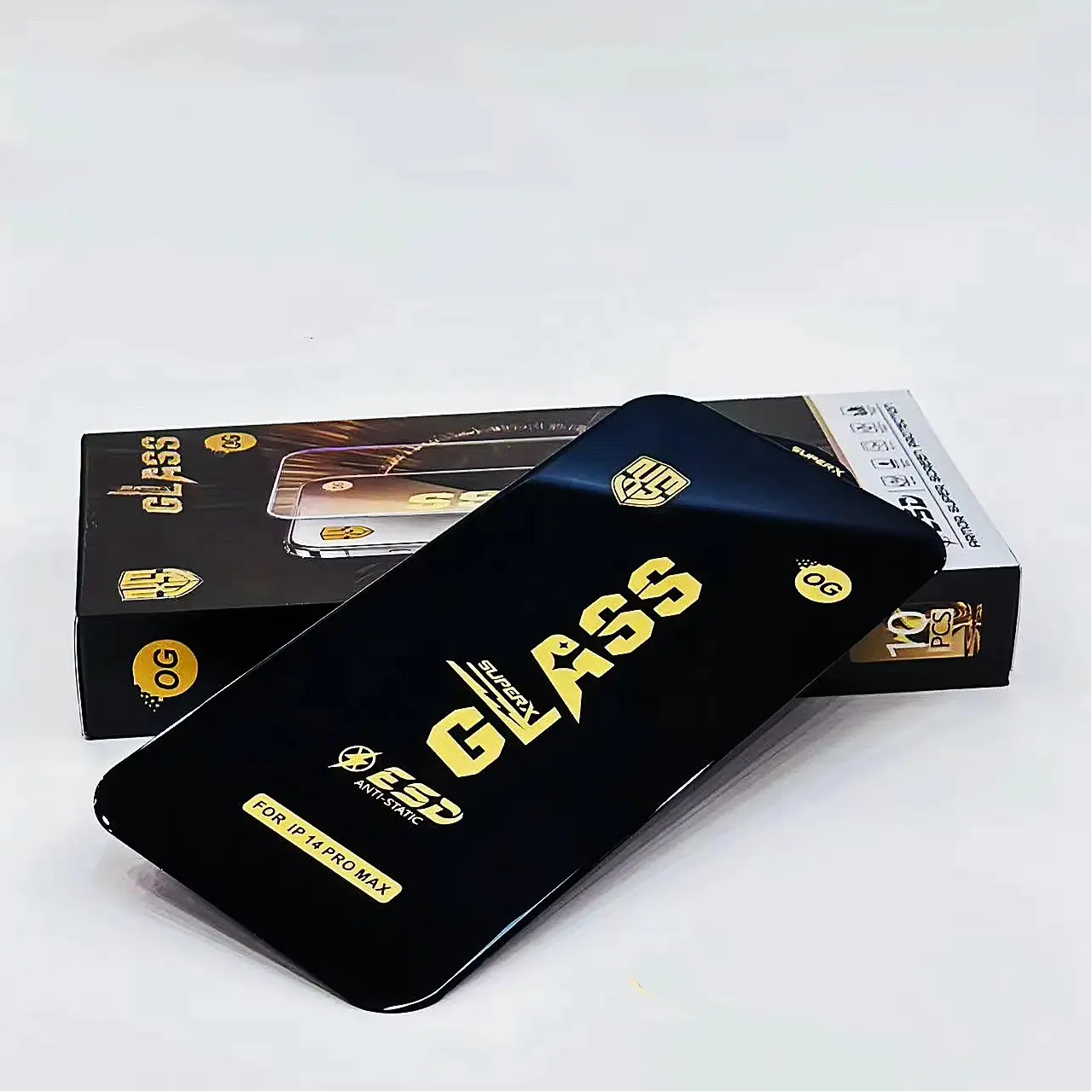 Hot Sale HD Clear Anti-Static Silk Print Screen Protector ESD OG Tempered Glass for iPhone 11 12 13 14 15 16 Pro Max XS XR Mini