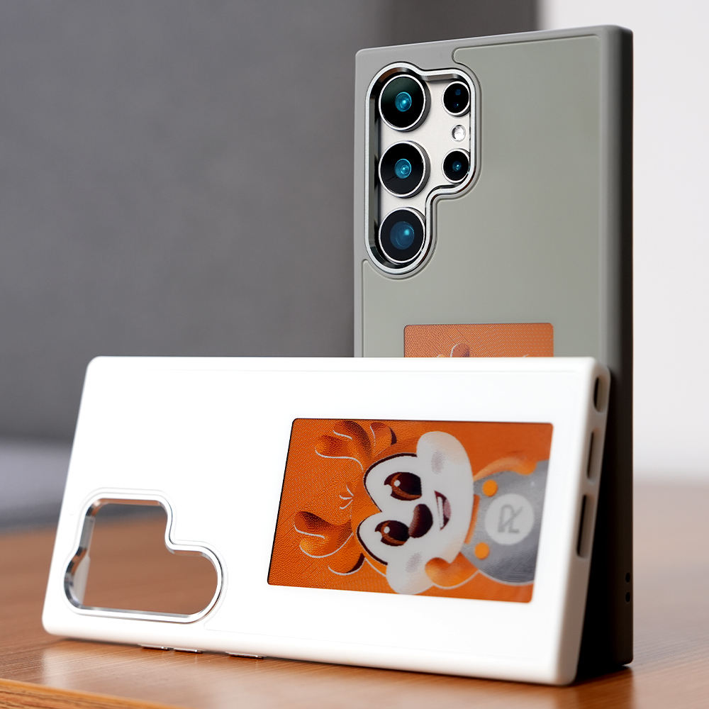 For Samsung S25 Ultra E-Ink NFC Phone case LED 4 Color Wholesale Cover for Samsung S23 24 Ultra DIY NFC Case Smartphone Cases