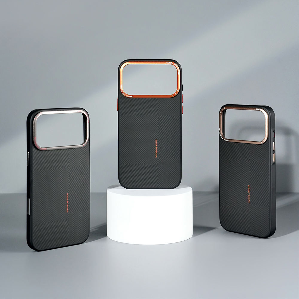 JOYPORODO B378 Carbon Aramid Fiber Phone Case for iPhone 17 16 15 14 Pro Max Air with Magnetic Mobile Back Cover Coque Telephone