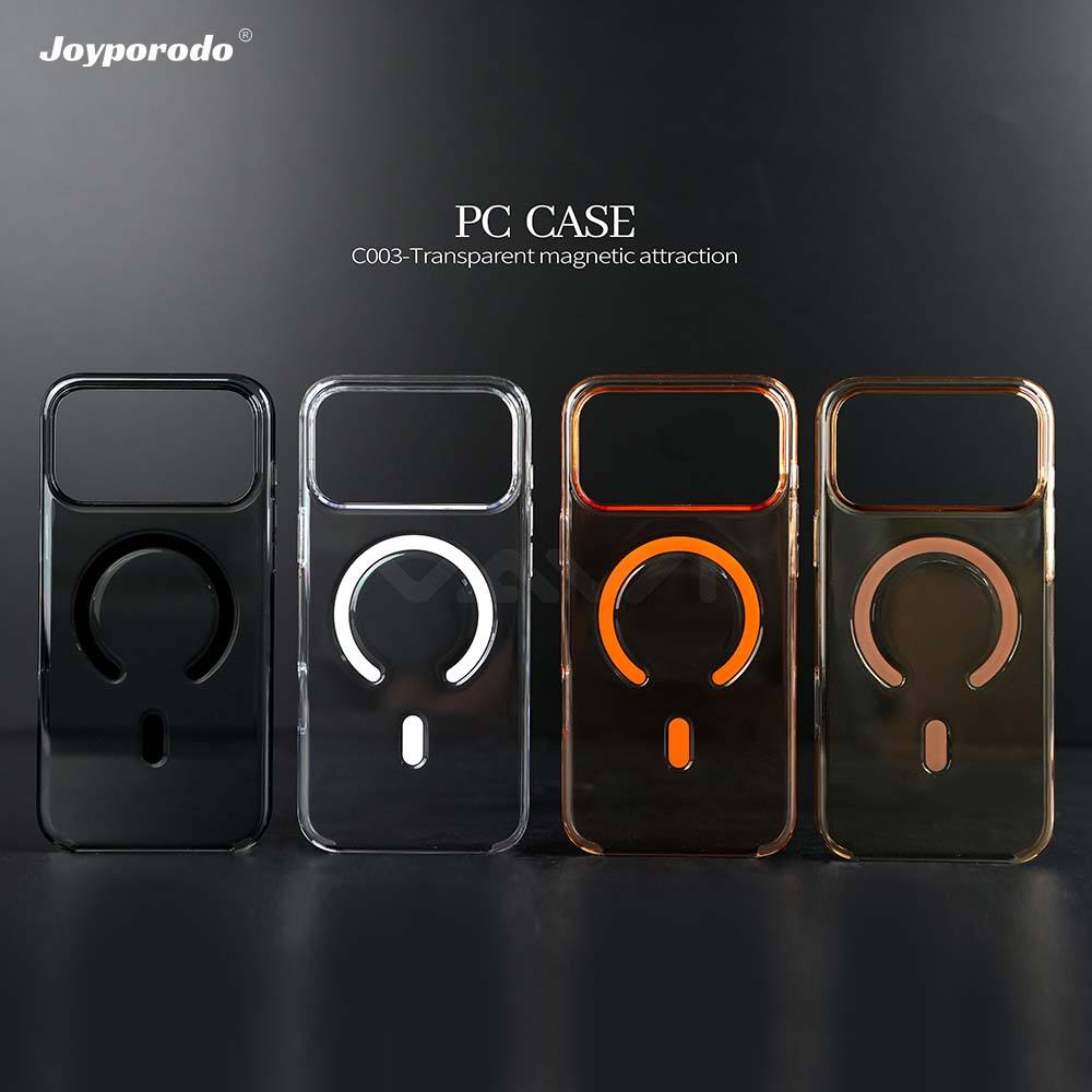 JOYPORODO C003 Clear PC Hard Case Wholesale for iPhone 17 Pro Max Magnetic Case for iPhone 17 16 15 14 13 12 11 for Samsung
