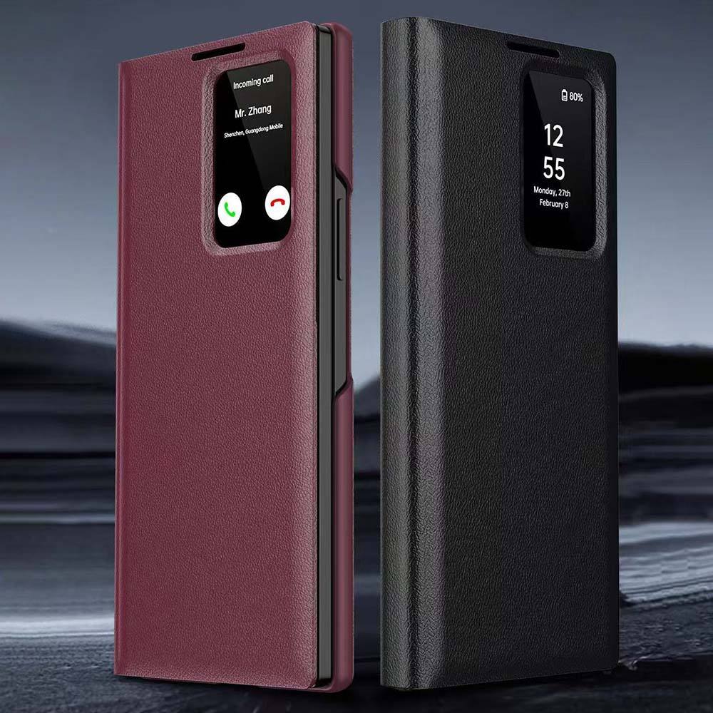 JOYPORODO F011 Wholesale Flip Phone Case with Smart Small Window for Samsung S25Ultra Flip Case for Samsung S24Ultra for Samsung