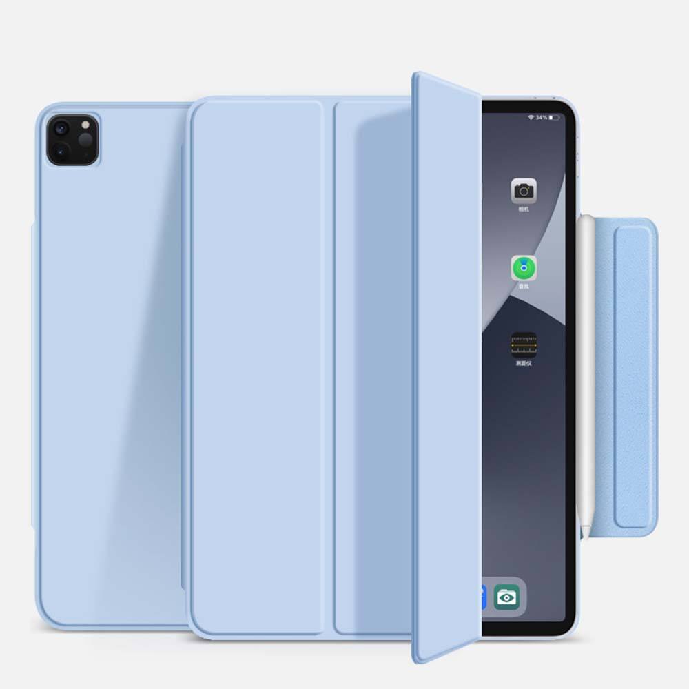 Wholesale Factory Double-Sided Magnetic Folio Case for iPad 10th All Models Tri-fold PU Cover