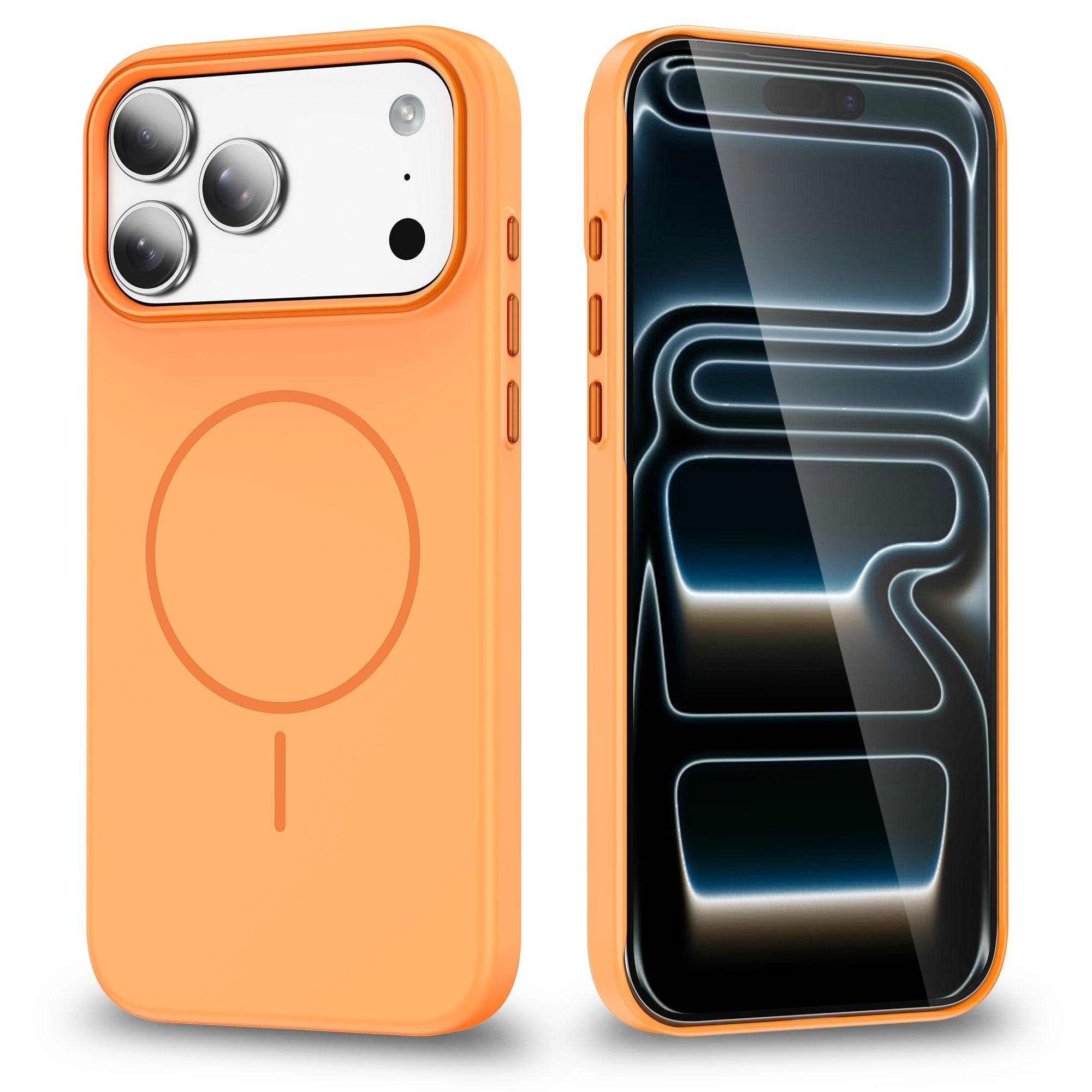 Simple Solid Color Magnetic High-end, Suitable for IPhone17promax Phone Cases, Apple IPhone16 Shockproof 15, Fashionable 14