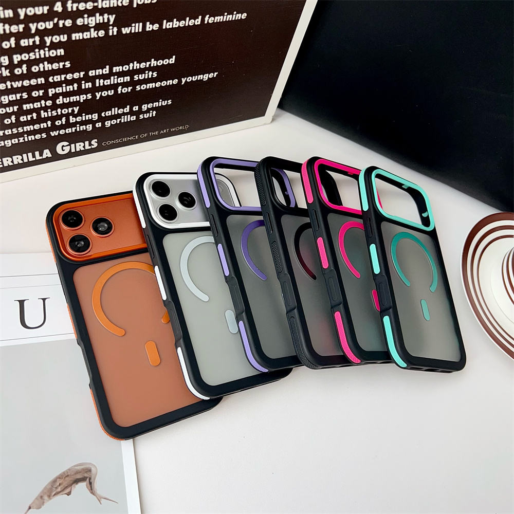 Good Quality Skin Feel Cell Phone Case for iPhone 17 Pro Max Magnetic Phone Case Luxury for iPhone 11 12 13 14 15 16 17