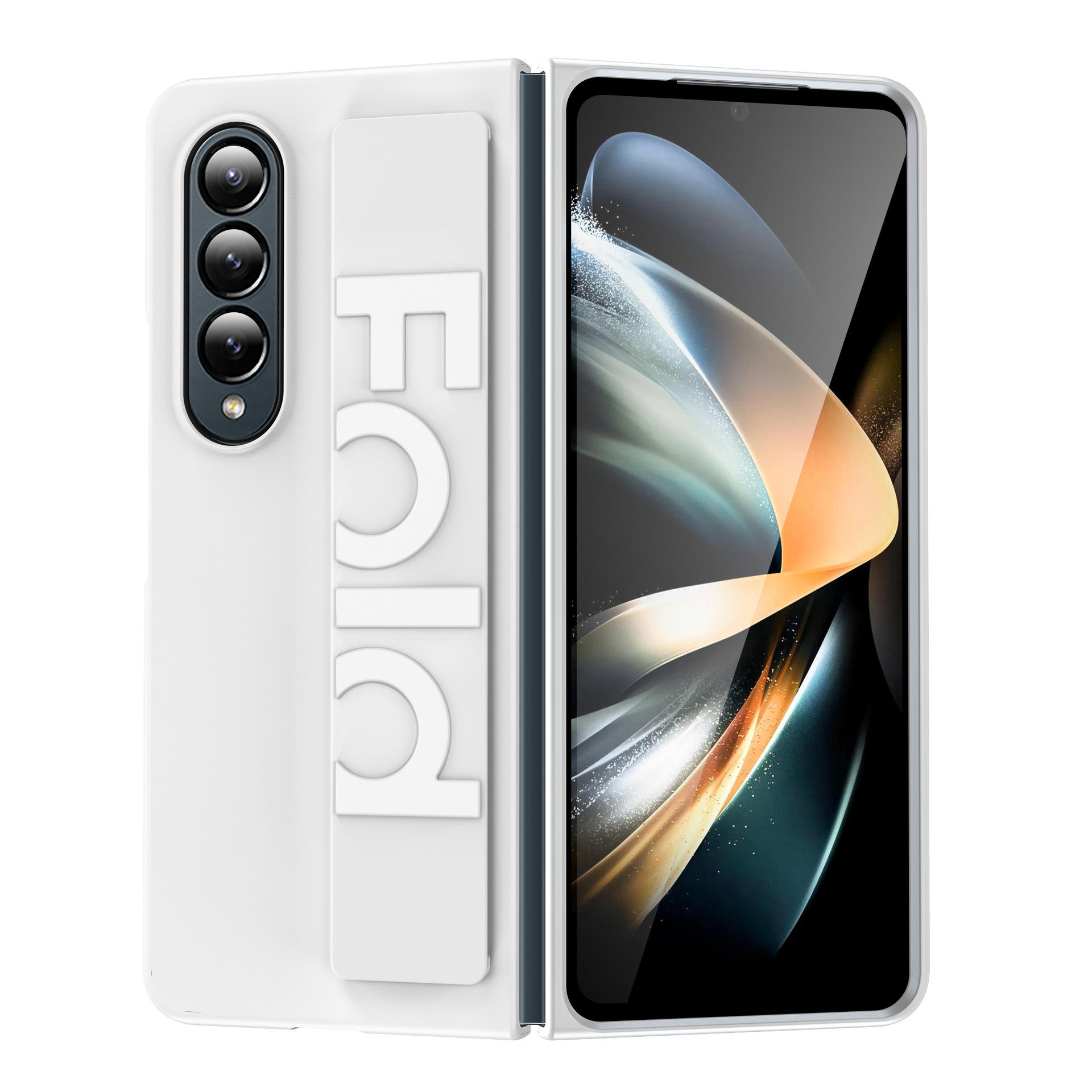 Hotsale Universal Elastic Strap Flip Cover for Samsung Z Fold4 Flexible Display Shockproof Case with Anti-Drop Mobile Protection