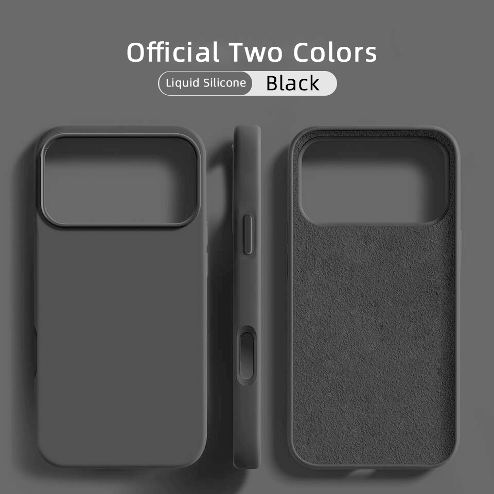 Skin-Friendly Liquid Silicone Phone Case for 17_16 Pro Max_15 Pro-Soft Material