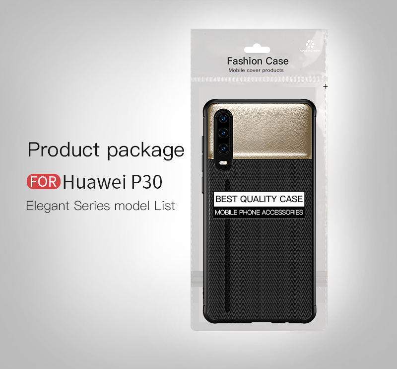 Hot Mobile Phone Case PU Leather TPU Back Cover Case for Huawei P30