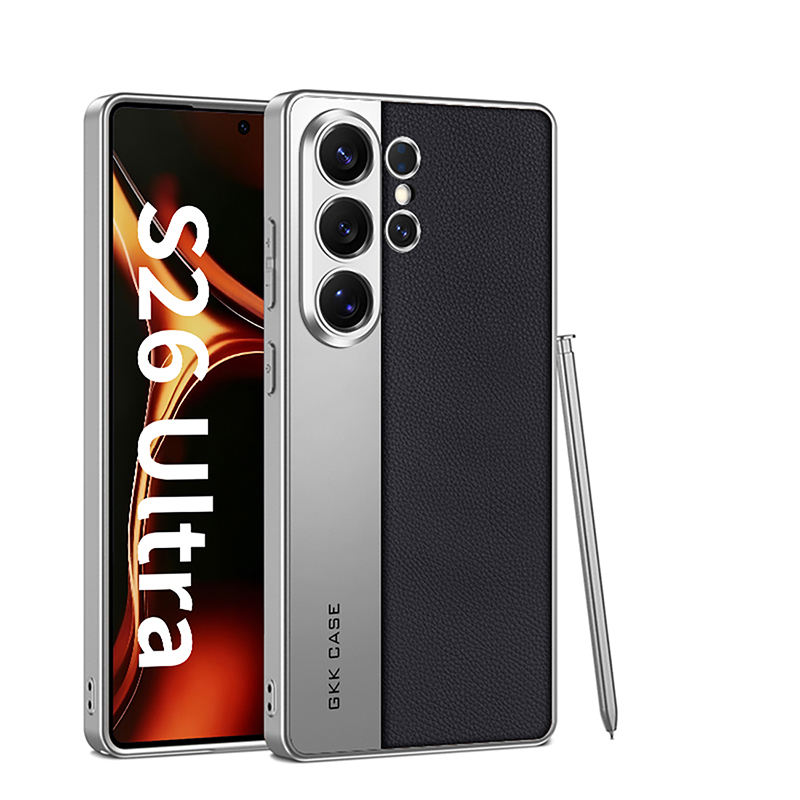 For Samsung Galaxy S26 S25 S24 Ultra Case plating Leather S26 ultra Original GKK Luxury Leather Phone Cover case for Samsung S26