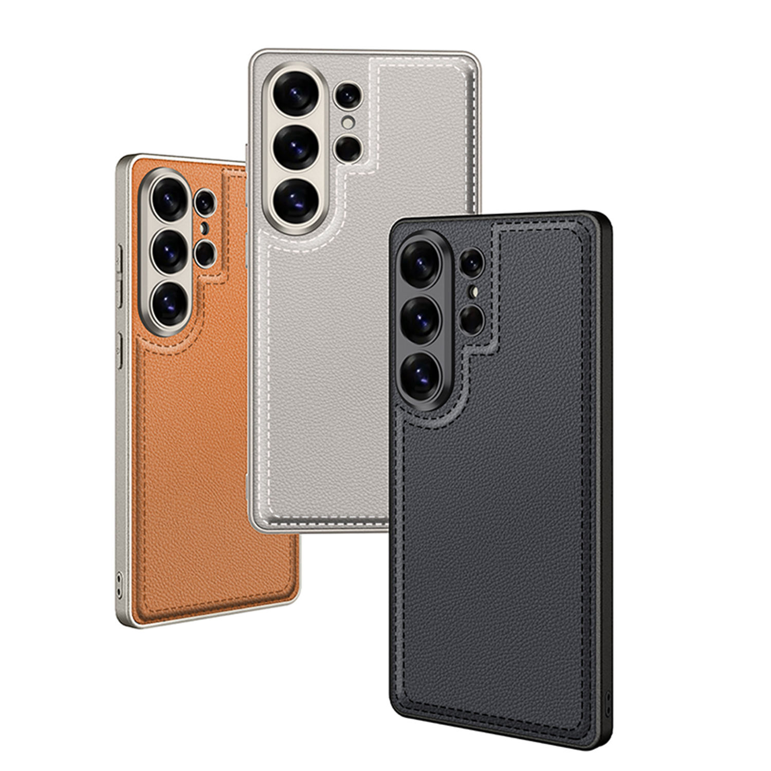 GKK Luxury Matte Touch UltraThin PU Leather Phone Case Cover for for S26 S25 S24 Ultra