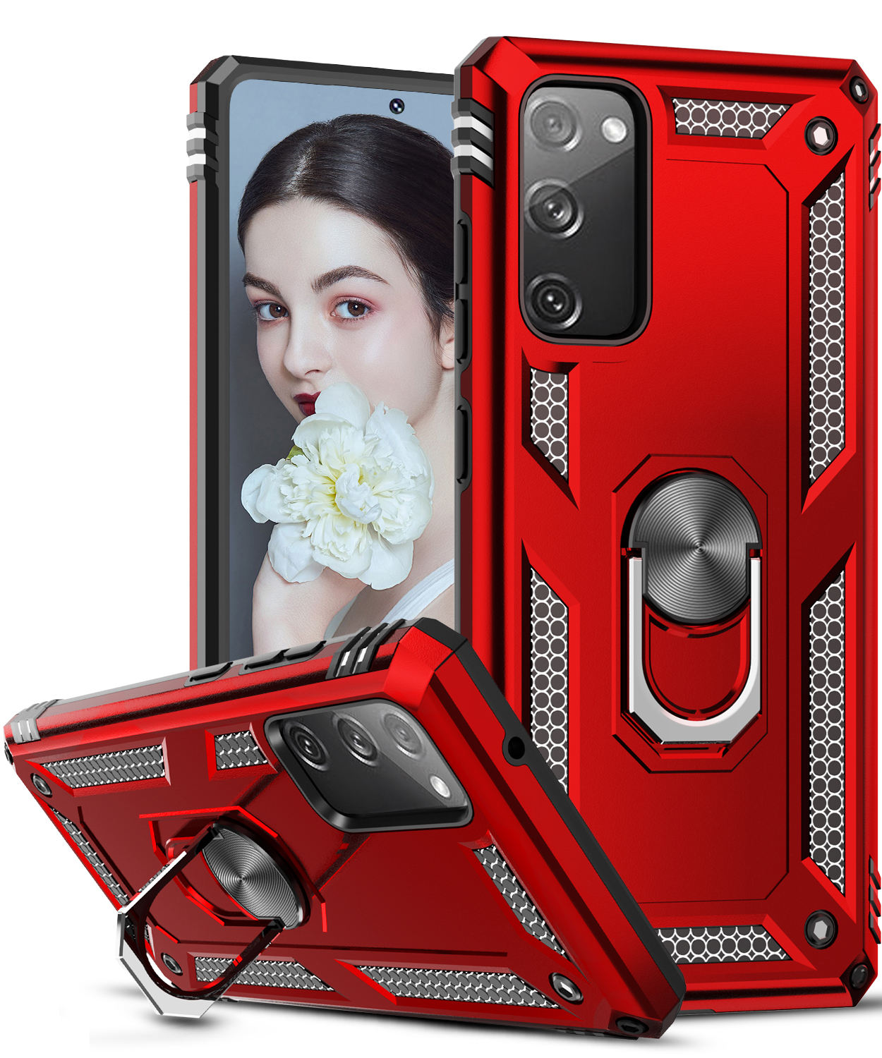 LeYi Shockproof Carbon Fiber Back Cover case Mobile Accessories Phone Cases for samsung S20 FE