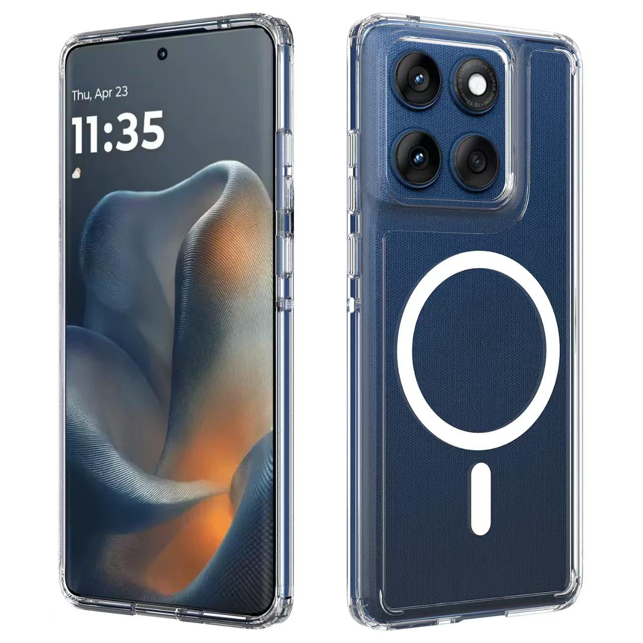 EDGE50 60 60PRO Fusion 60Stylus G75 16 Acrylic Shockproof TPU Case Magnetic Ring Camera Protection Mobile Phone Case