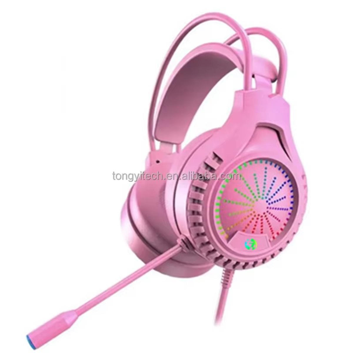 TONGYI Professional 7.1 Version Gaming Headphones with RGB Lighted Over Ear Gaming Headset Suitable for Nintendo Switch/PS4