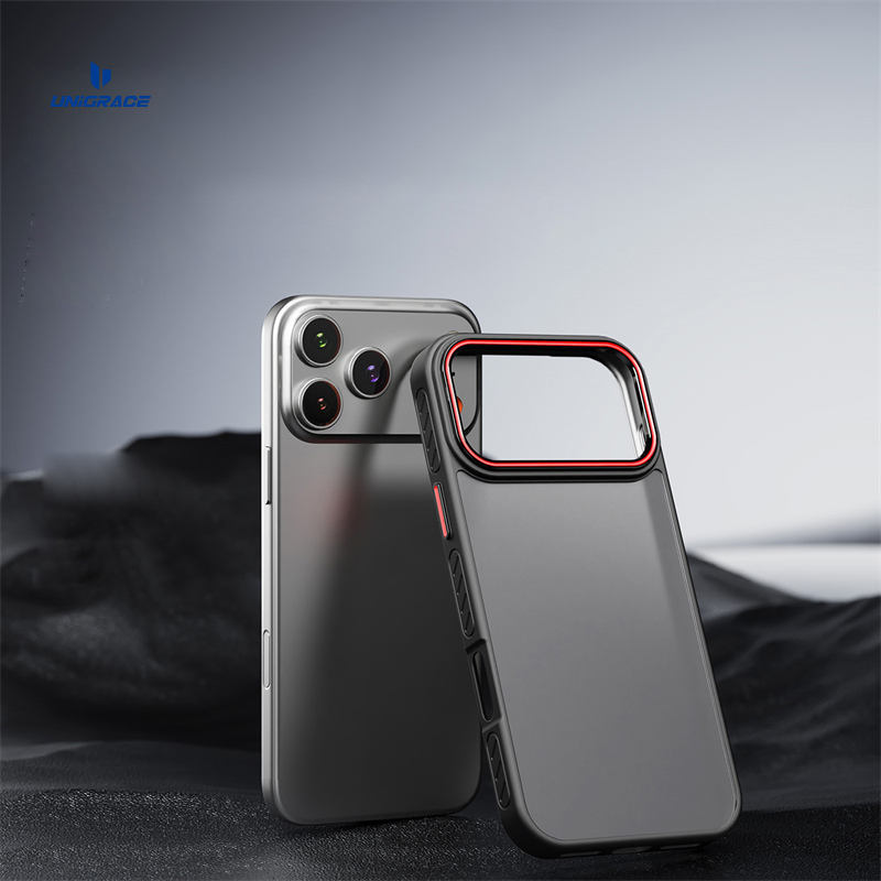 UNIGRACE Premium Translucent Matte Frosted PC TPU Phone Case Packaging for Iphone 17 Pro Max Cover Designer Custom Phone Cases