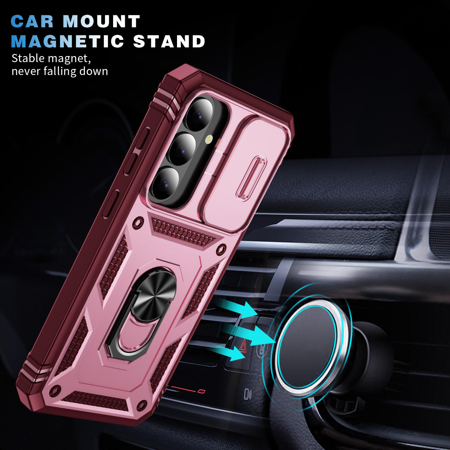 Wholesale Heavy Duty Phone Cases with Ring Stand Lens Cover for Samsung Galaxy S26 S26 Ultra Plus Mobile Phone Cover