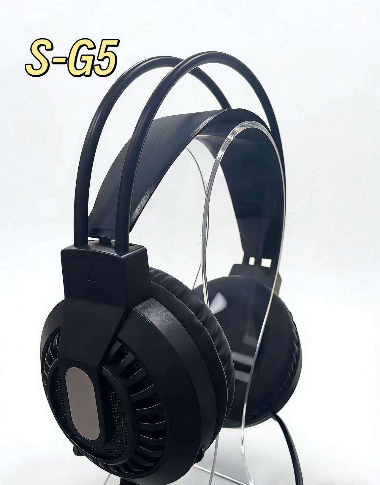 SIBERIA Self-Adjustable Headband Wired OEM Gaming Headset with RGB Backlight USB 3.5mm Pug for PC Gaming Siberia S-G5