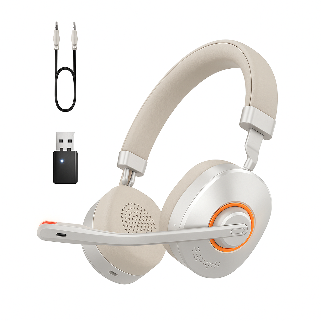 KENSING On-Ear Wireless Telephone Headset with Microphone Boom for Office & Call Centers