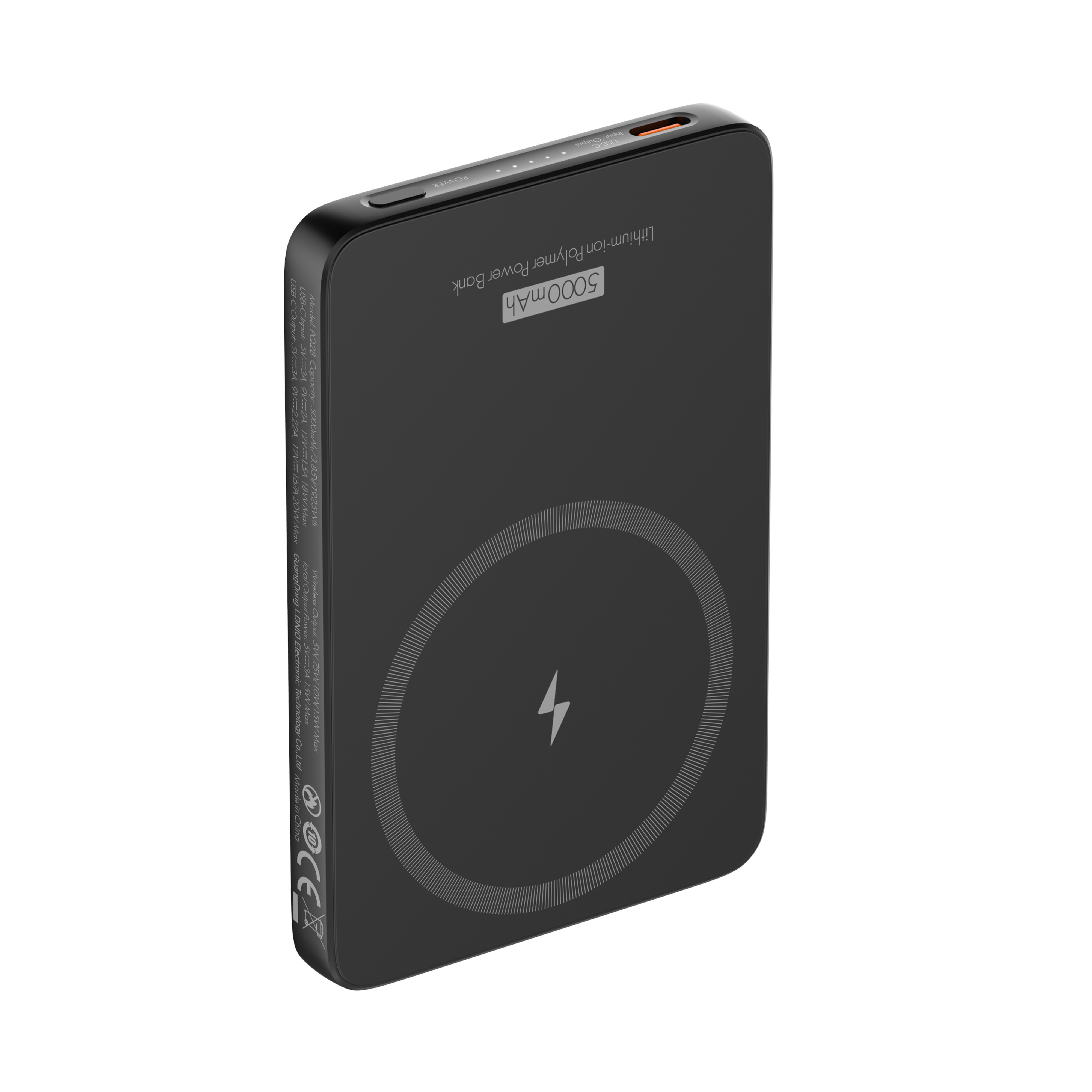 LDNIO--Powerbank--PQ28	5000Mah Magnetic wireless charging power bank
