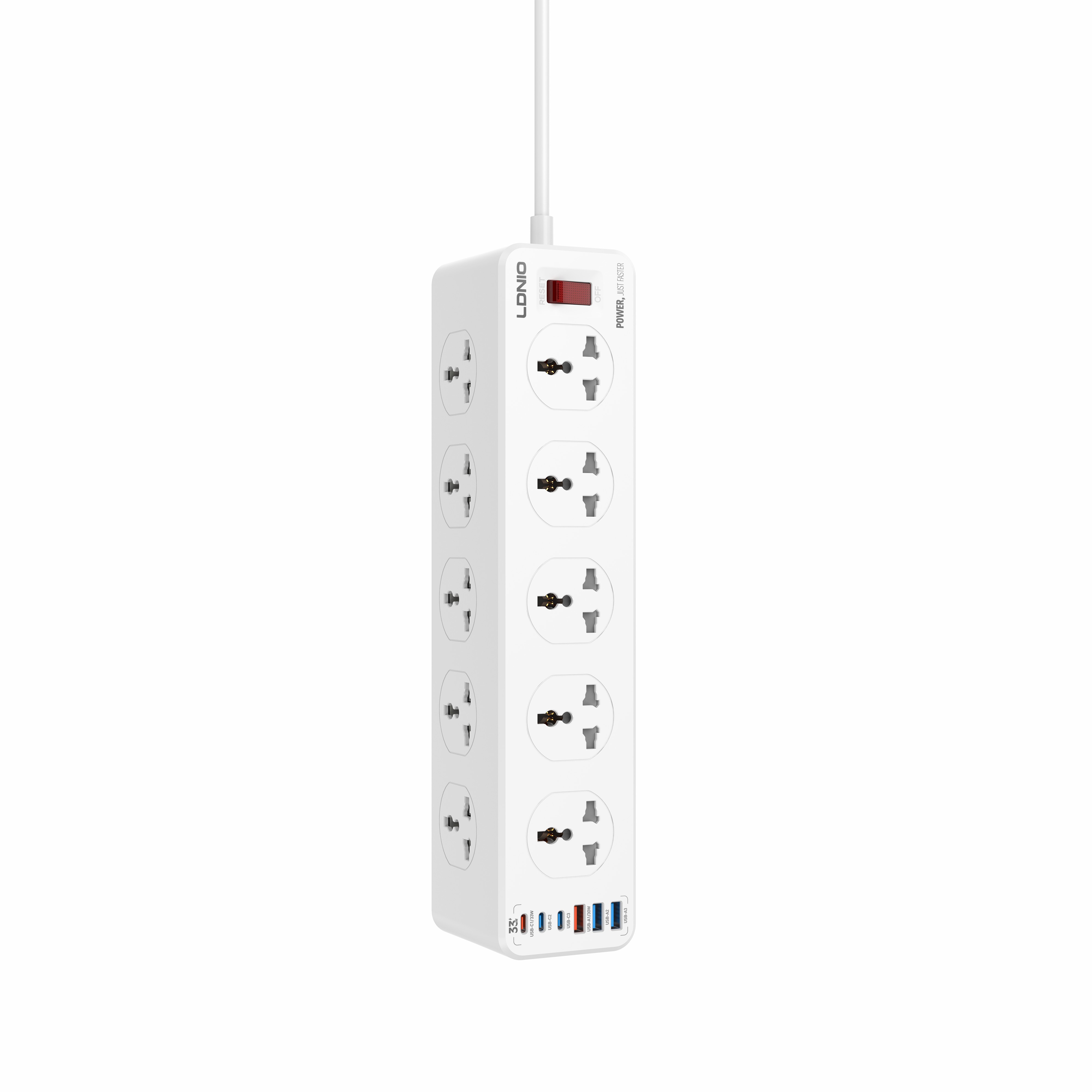 LDNIO--Power Strip--SC10610C	"PD33W 10 Outlets Universal POWER SOCKET "