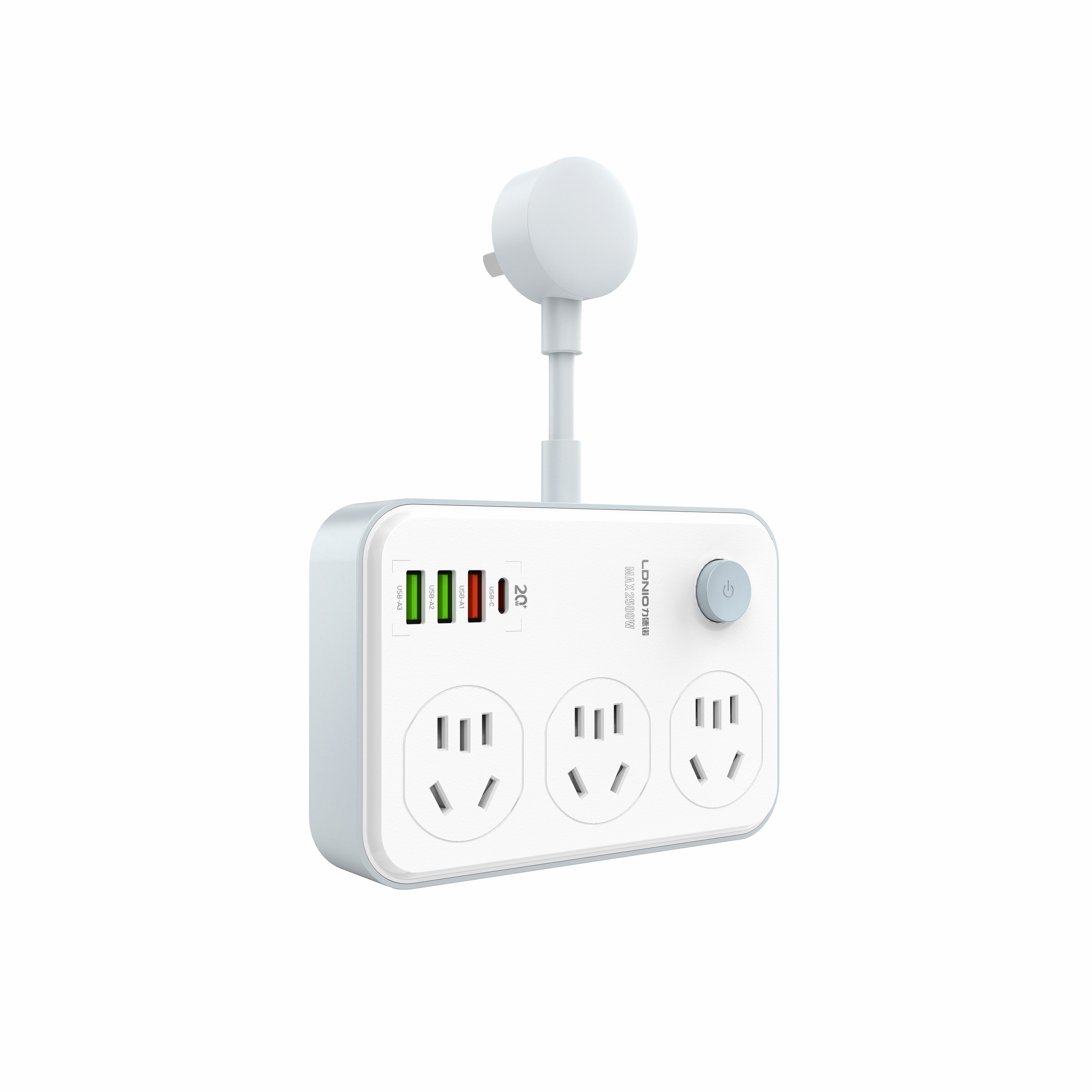 LDNIO--Power Strip--SC3403Medium gauge insertion
