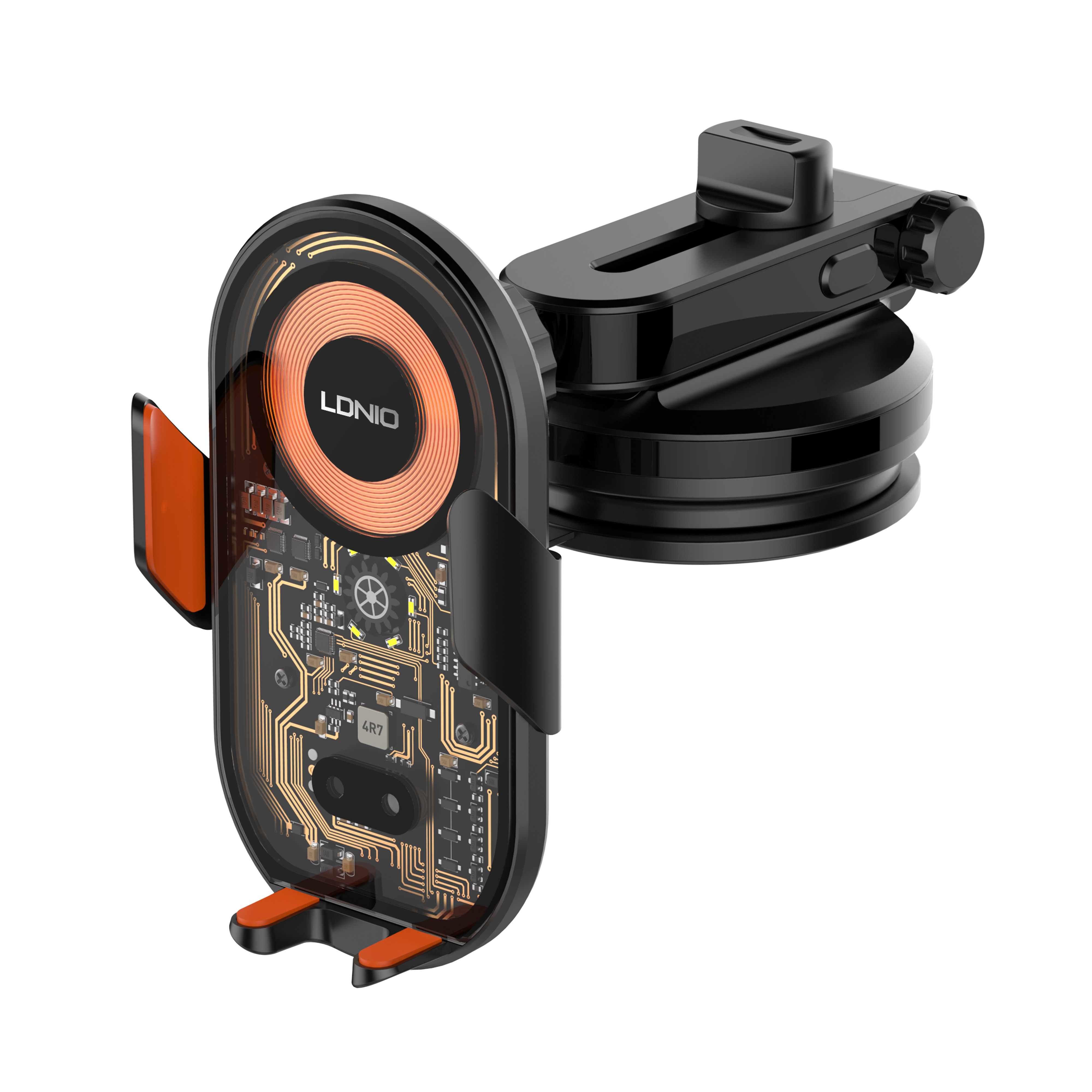 LDNIO--Car Holder--MA30-1	Infrared Sensor +15W Wireless Charging Car Mount