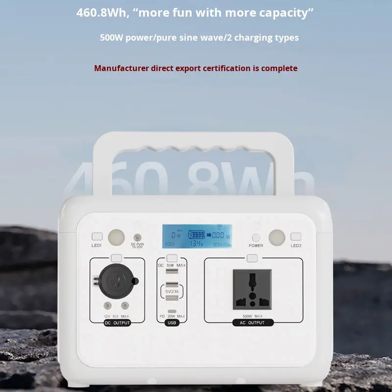 TLEAGLE--500W Pure Sine Wave Lithium Ion Energy Storage Power Supply Camping Self-driving Tour Portable 220V 110V Outdoor