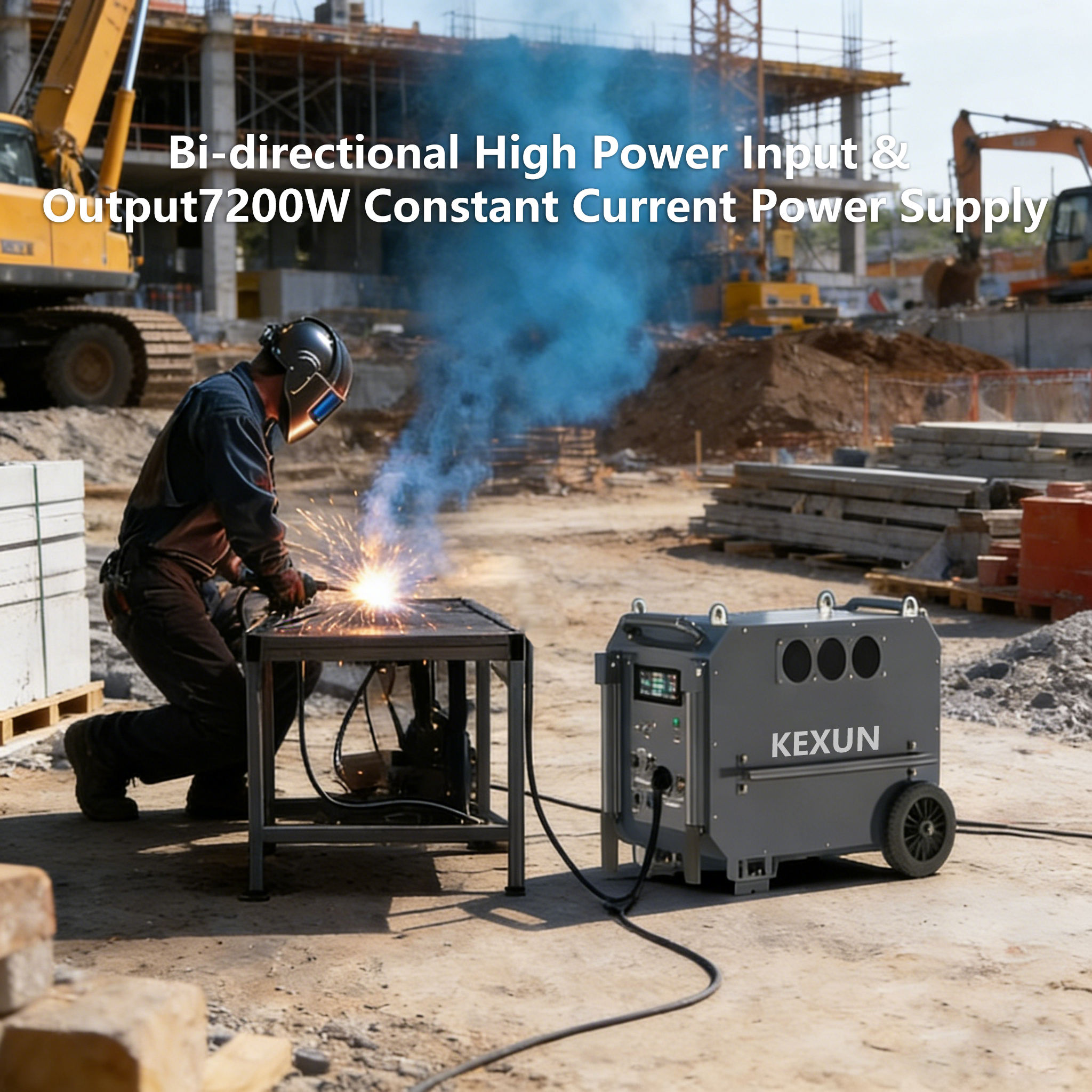 Kexun Portable Power Station Large Capacity 9792Wh UPS Battery LiFePO4 7200W Dual-Voltage Solar Generator Pure Sine Wave