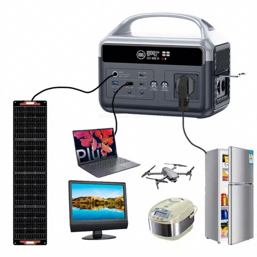 300w 500w 1000w 1500w 2000w Wireless Portable Power Station With Solar Panel