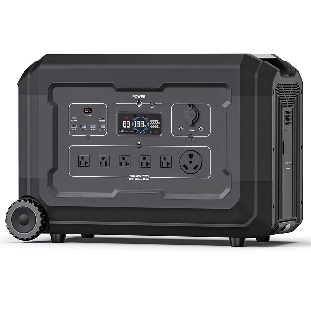 SOUOP S5 Large Capacity Portable Power Station Backup Home Solar Generator 5000W 4000W Industrial LiFePO4 Powerstation Solaire