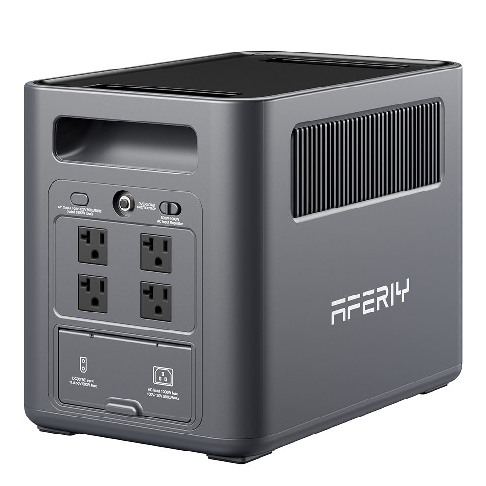 AFERIY Nomad 1800W Smart Control 13Multi-Purpose L_0Ports Pure Sine Wave Solar Generator Emergency Power Supply Station