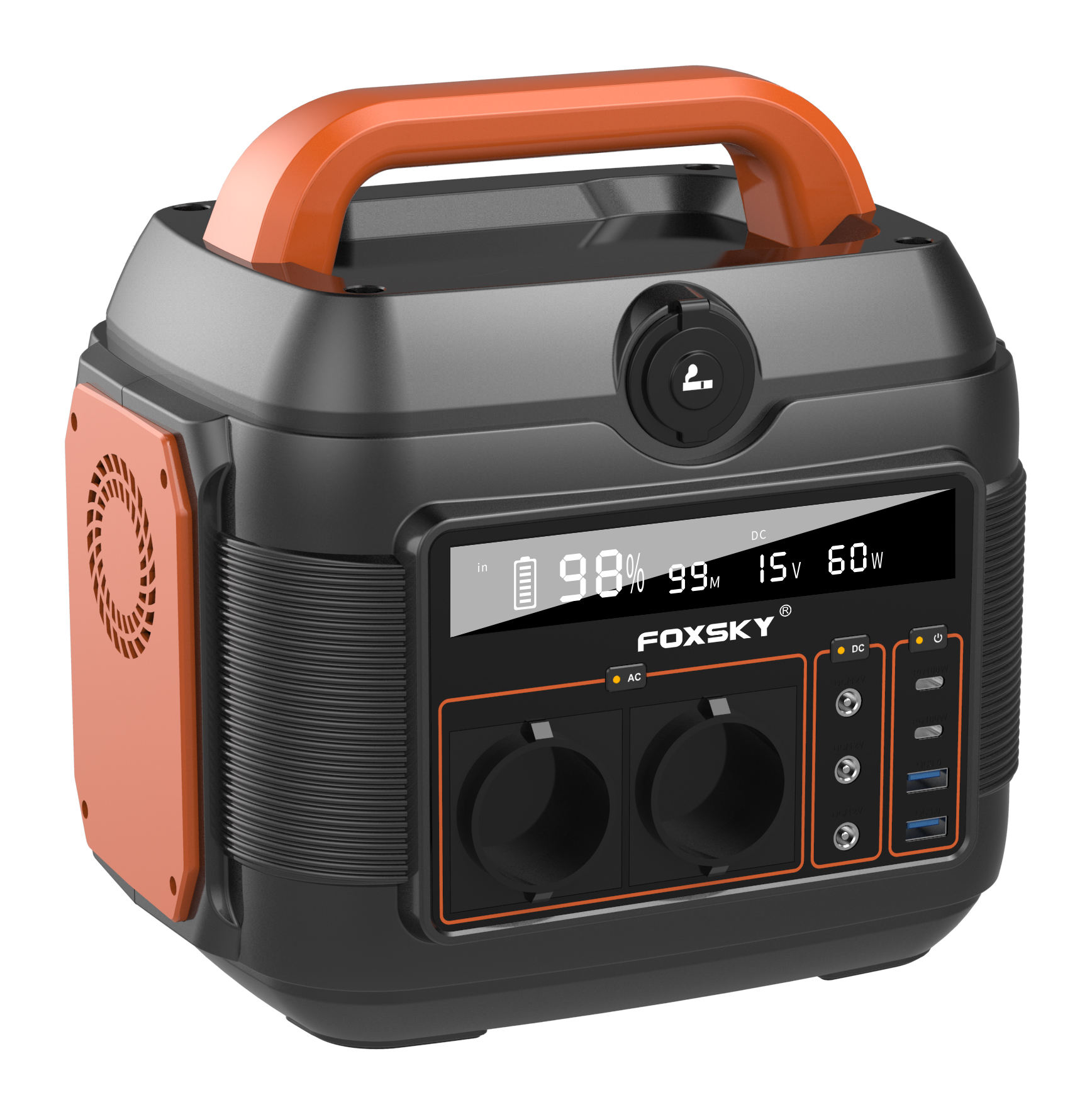 Outdoor Mobile Power Supply 600W_220v Portable Large-capacity Self-driving Camping Emergency Household Backup Power Station