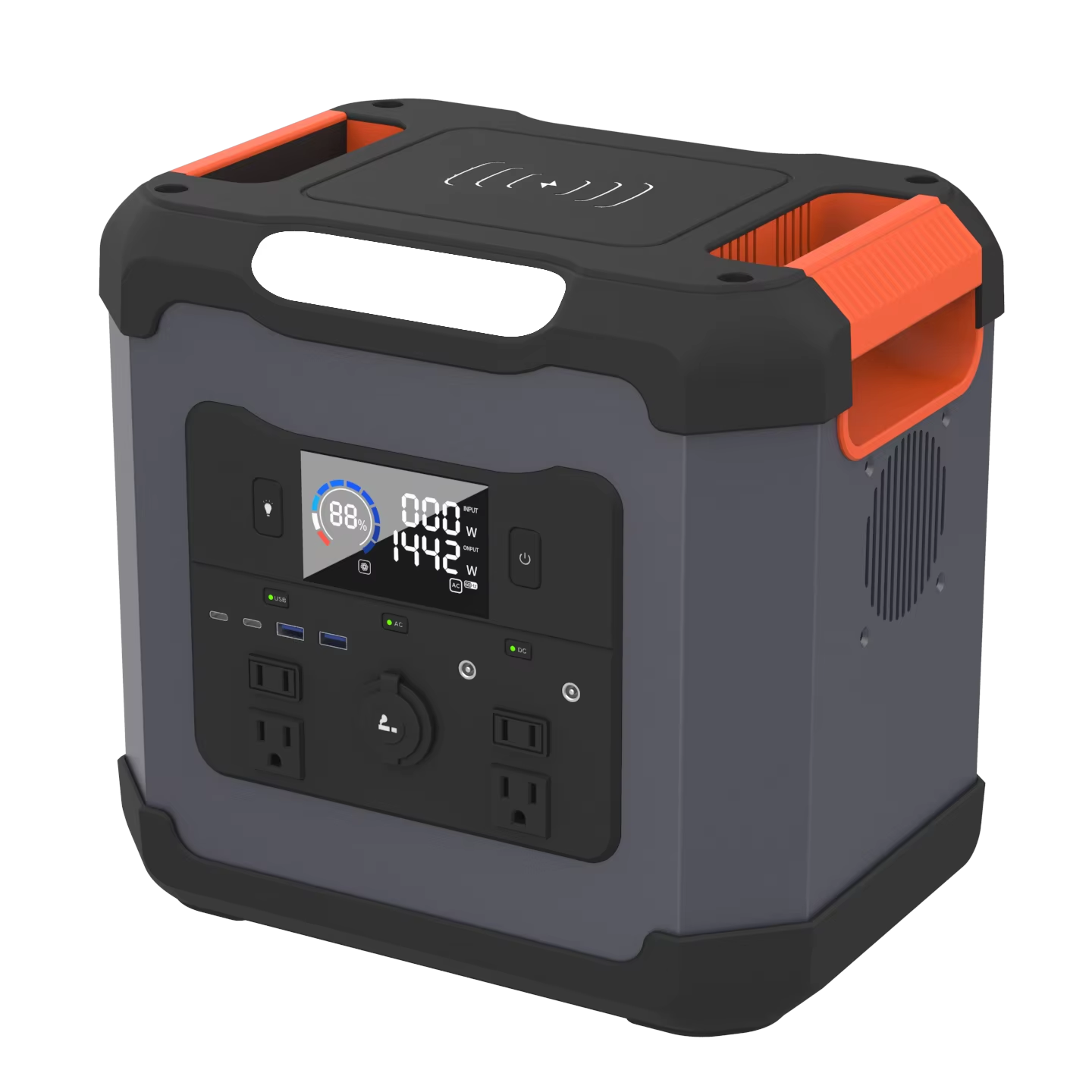 Portable Power Station 1500W Outdoor Lithium Backup Battery Power Supply Mini Generator for Outdoor Camping Hiking Traveling