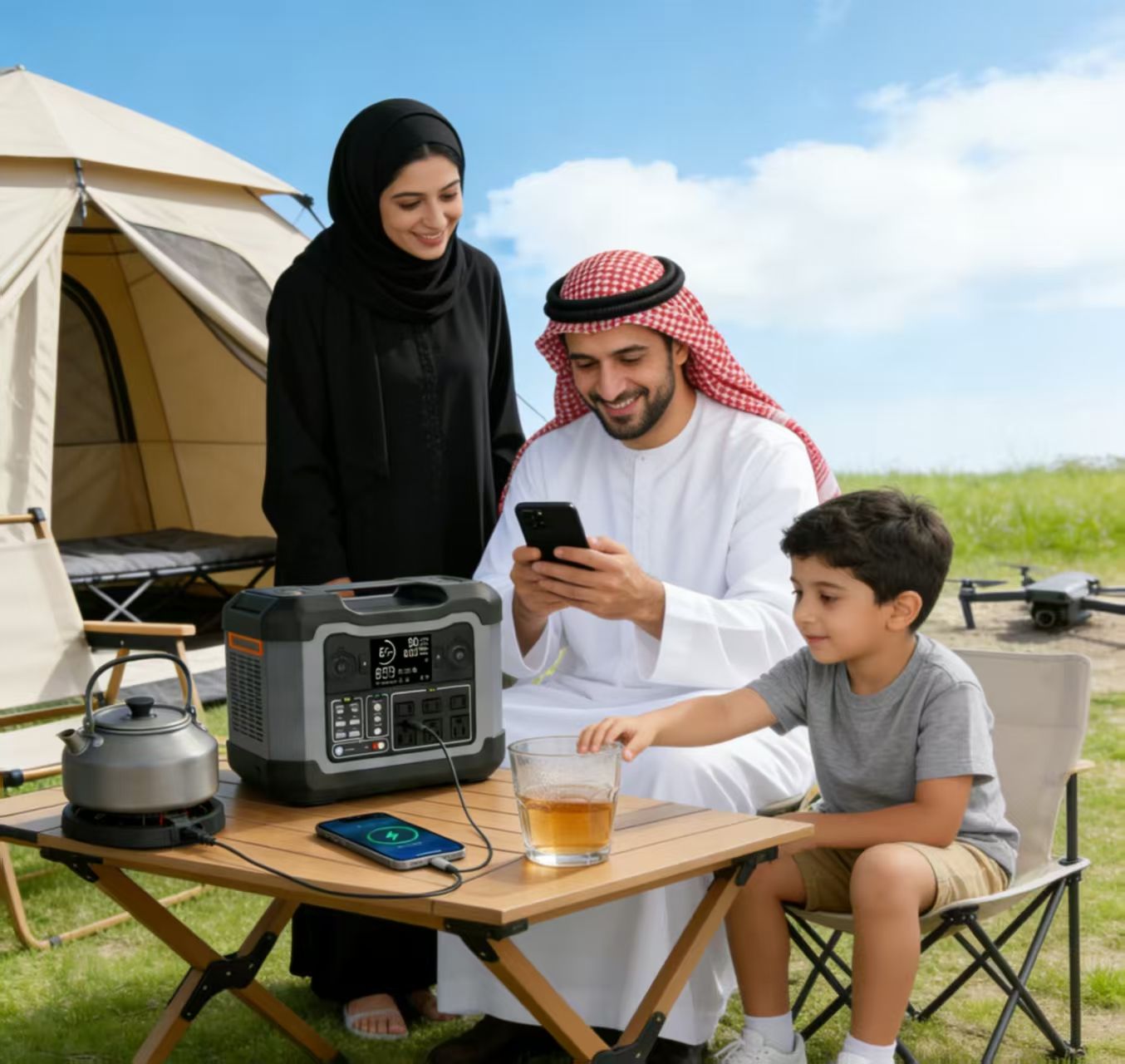 1200WOutput Power LiFePO4 Portable Power Station, Pure Sine Wave CE FCC CB Certified _ Model_ OPS1200