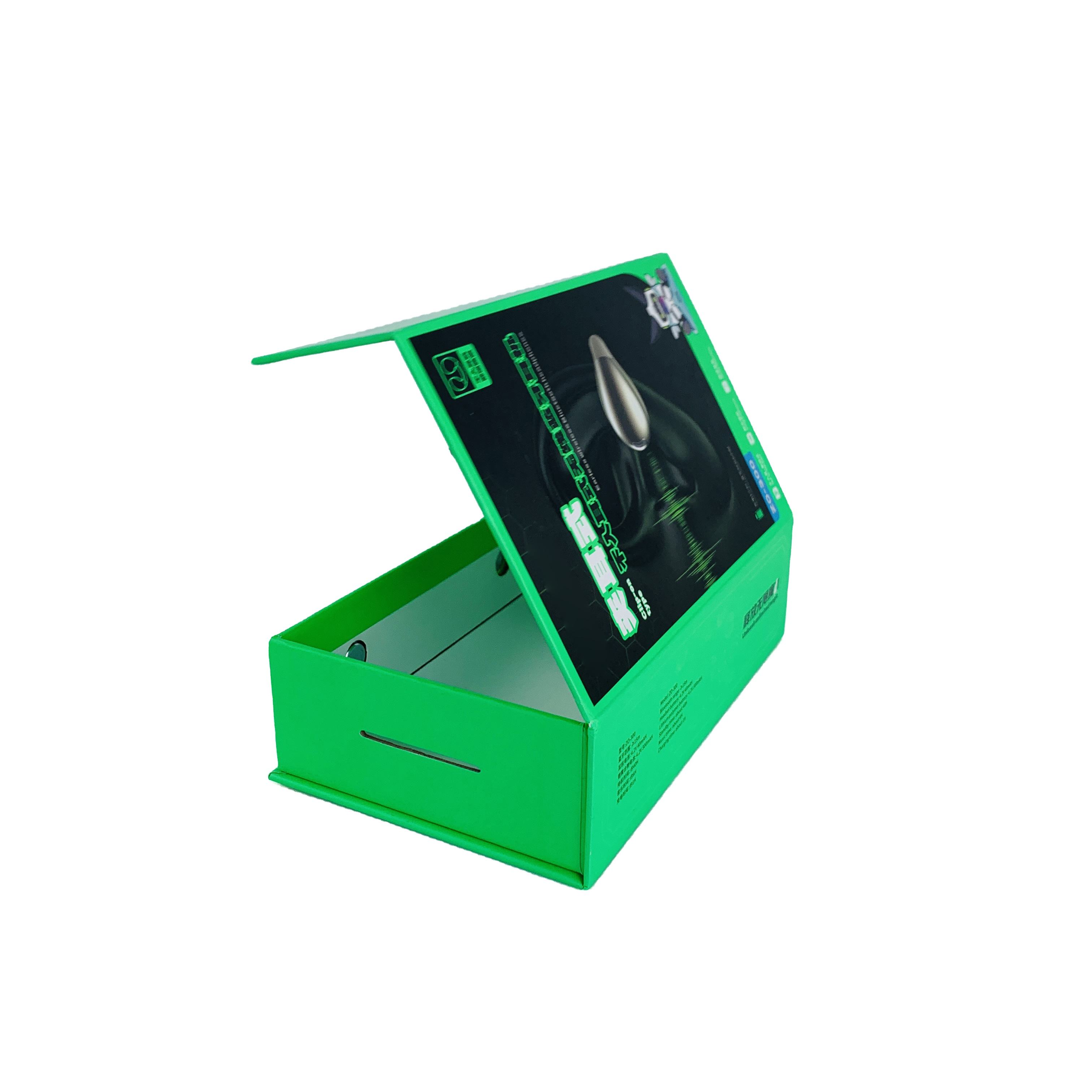 Gathe 002 Customized CMYK Color Printed Luxury Flip Top Magnetic Closure Headphone Packaging Boxes or TWS True Wireless Earbuds