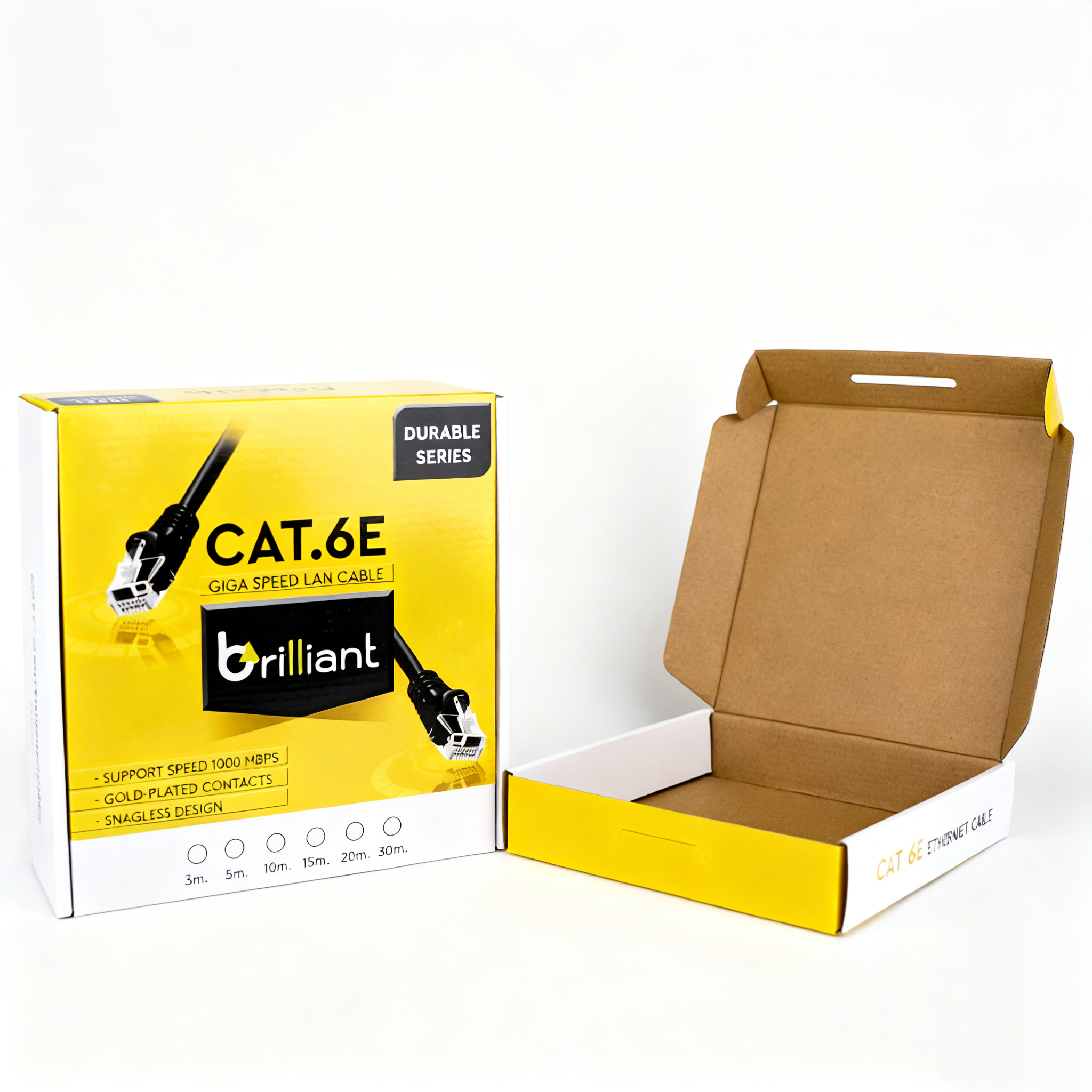 Gathe 007 Custom CMYK Printed Corrugated Auto-Bottom Foldable Cardboard Mailer Box E-Commerce Retail Product Shipping Packaging