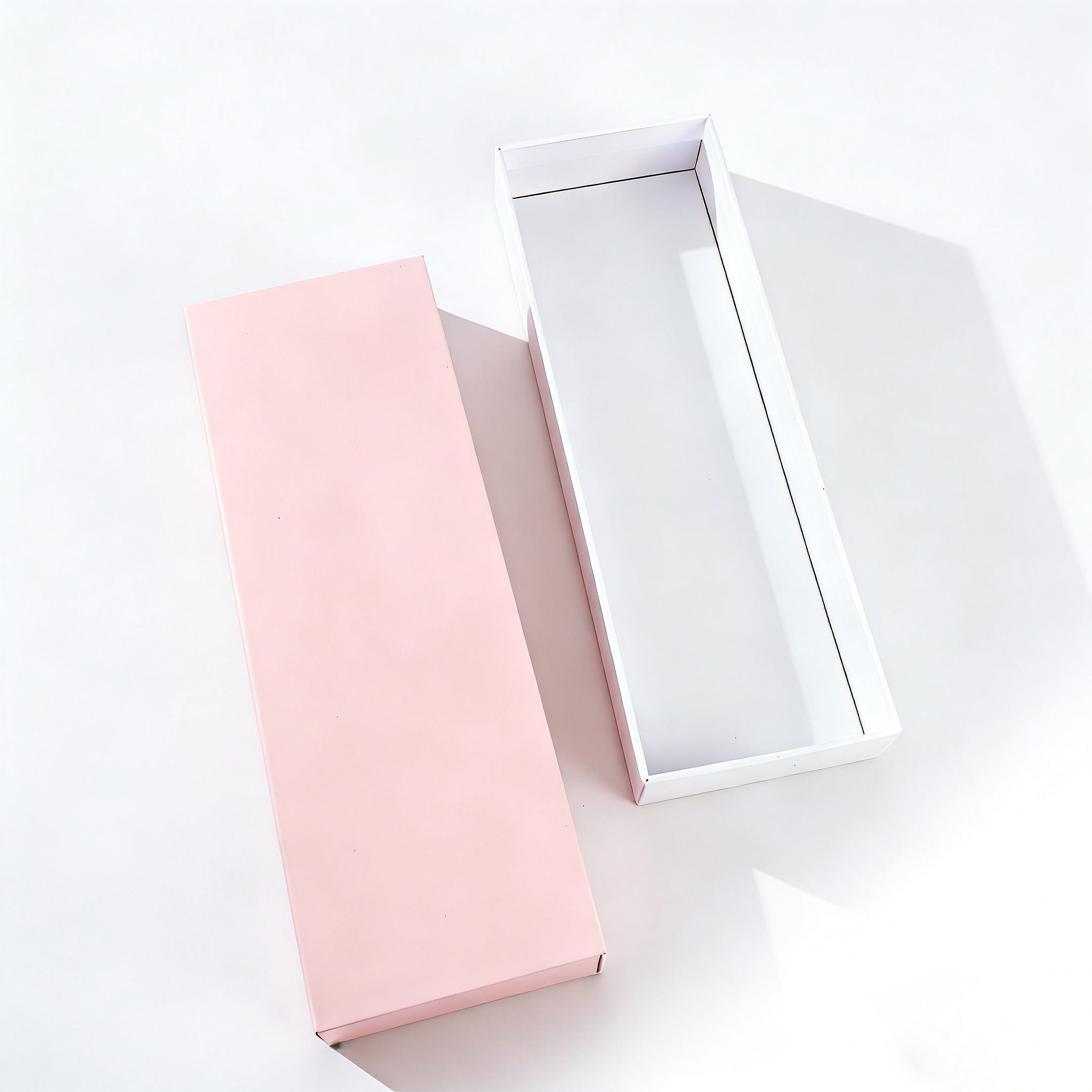 Gathe 006 Custom Rigid Cardboard Gift Box Pink Matte Laminated Stamping Foil Paper Packaging Box for Jewelry Makeup Pen Packagin