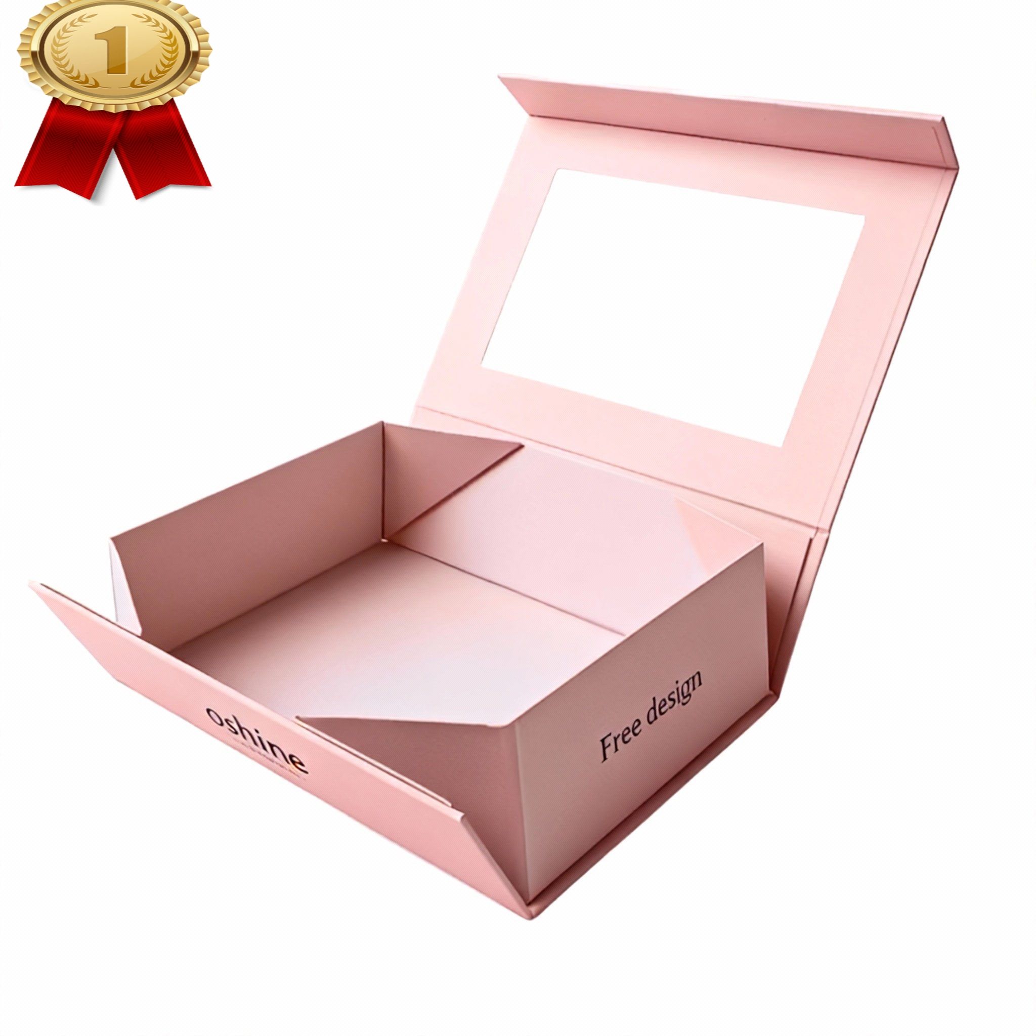 Oshine 002 Wholesale Eco-Friendly Recycled Materials Skincare Packaging Rigid Boxes with Custom Logo Perfume Embossing OEM Paper